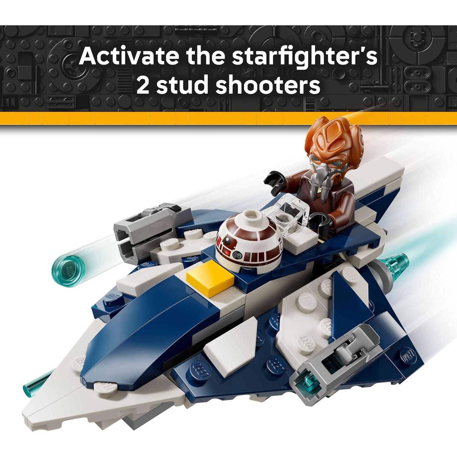 LEGO Star Wars Caza Estelar Jedi Plo Koon Microfighter 89 Piezas