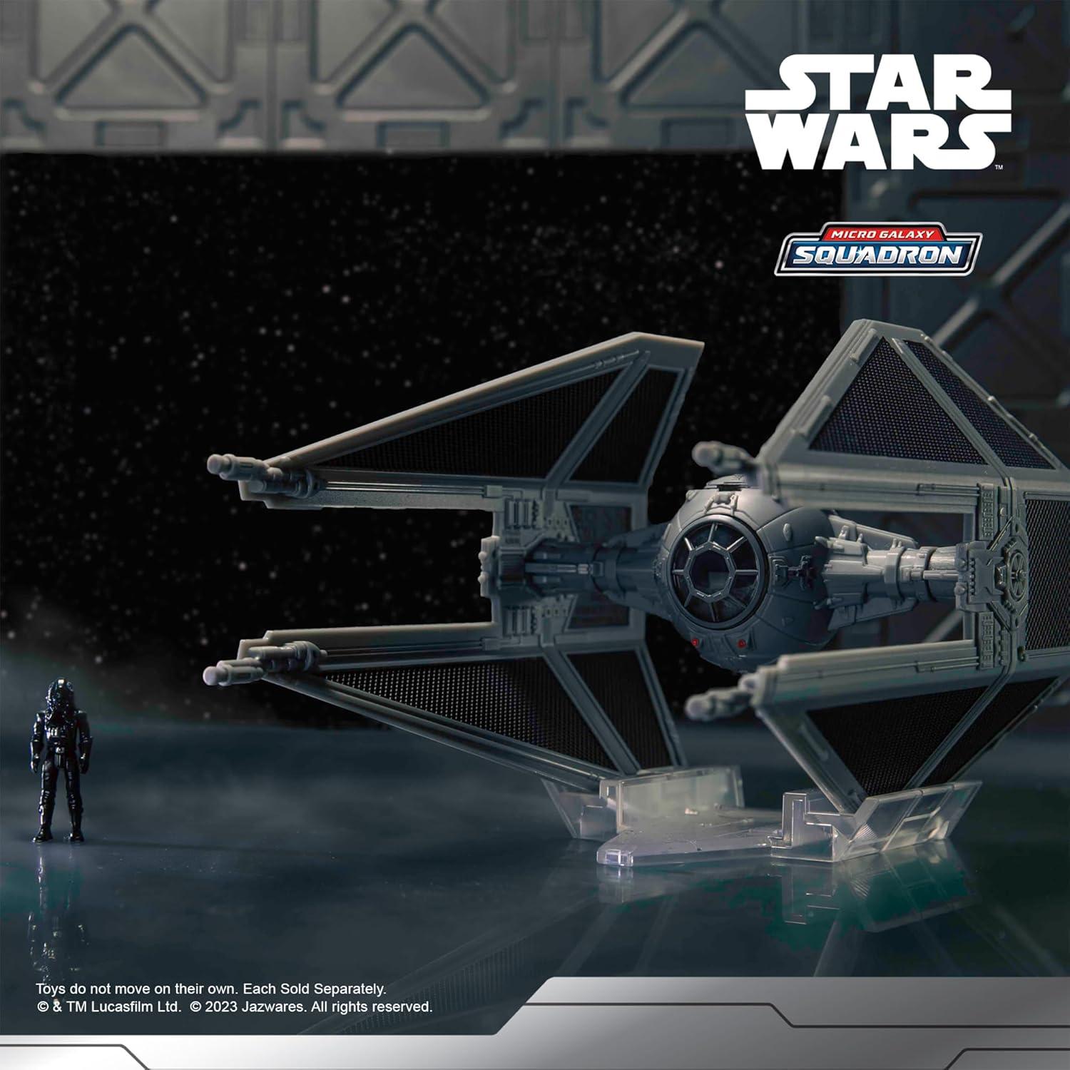Caza TIE Interceptor Star Wars Jazwares 17x8.9 cm con Figura