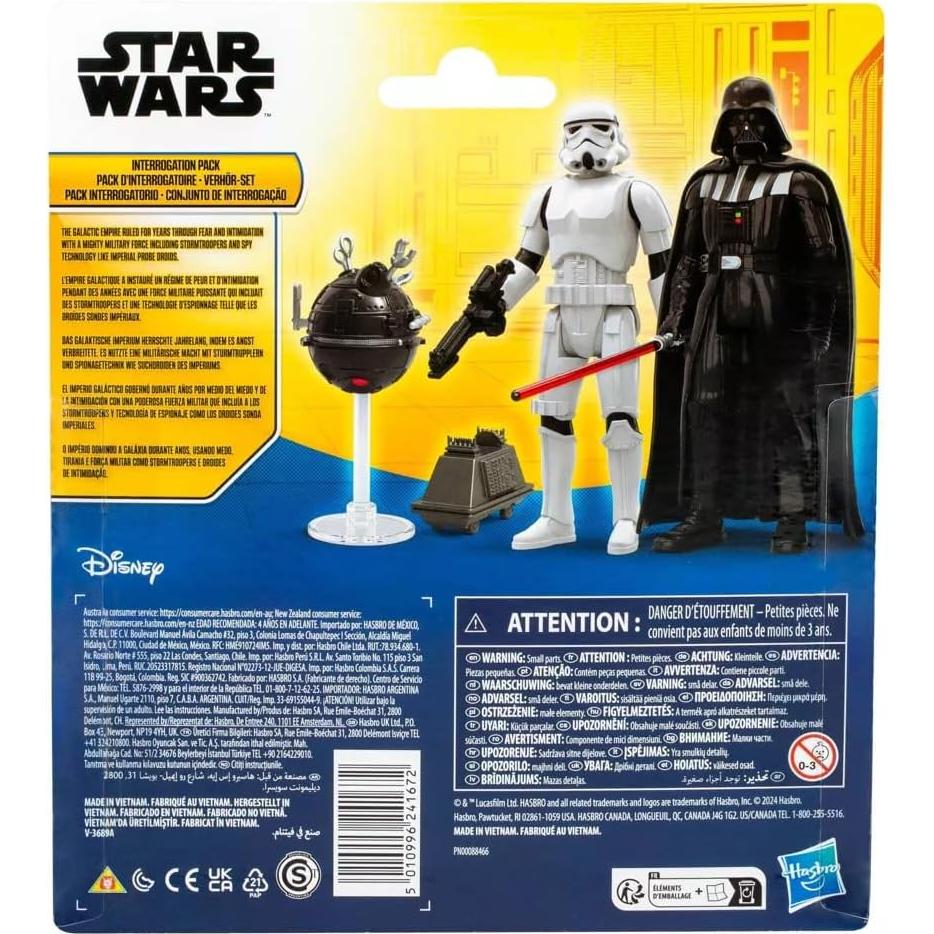 Set de Figuras de Acción Darth Vader y Stormtrooper 10 cm