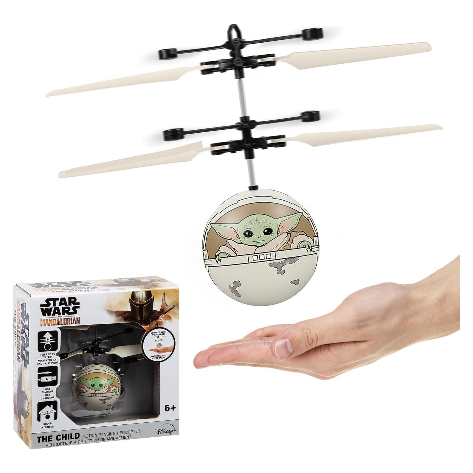 Bola Voladora Baby Yoda World Tech Toys - Dron USB para Niños 6+