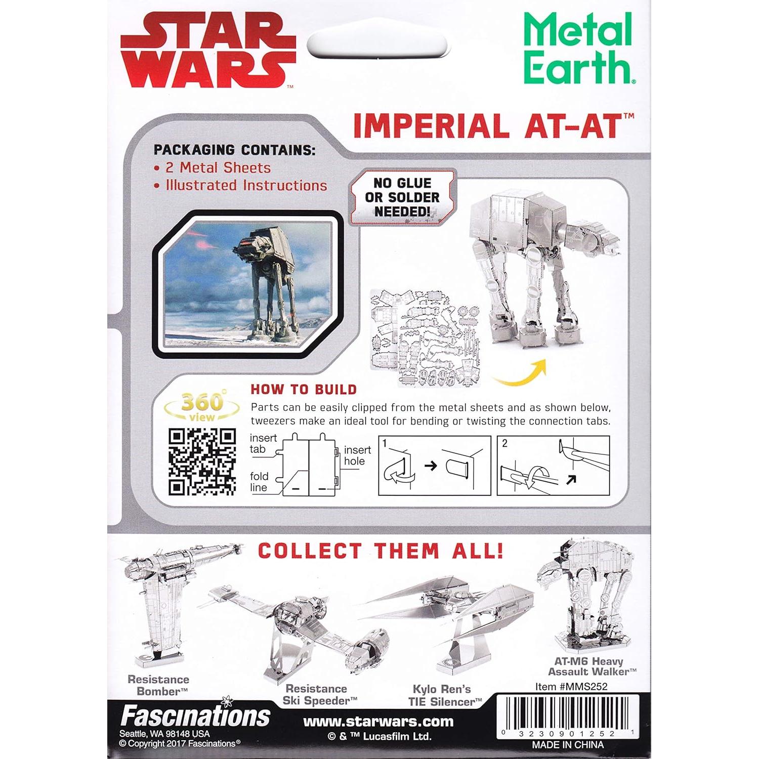 Modelo AT-AT Star Wars Fascinaciones - Kit 3D de Acero