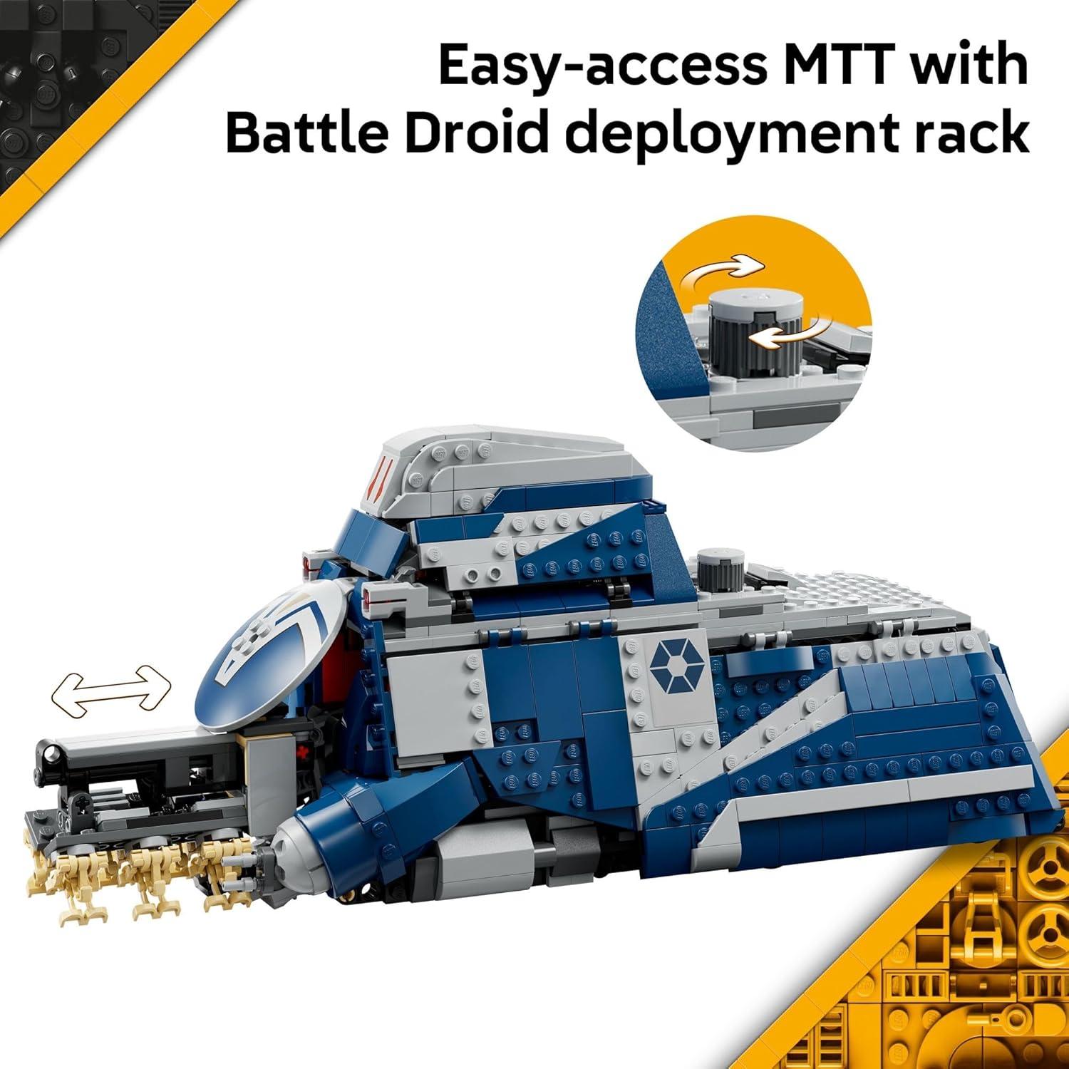 LEGO Star Wars MTT Separatista 75435 - Juguete de Construcción 976 Piezas