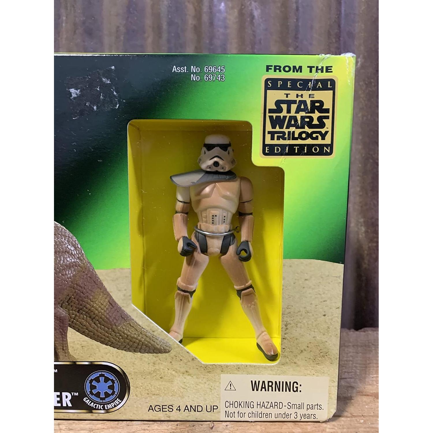 Figuras Star Wars Mattel Dewback y Sandtrooper 28.7x14.5cm