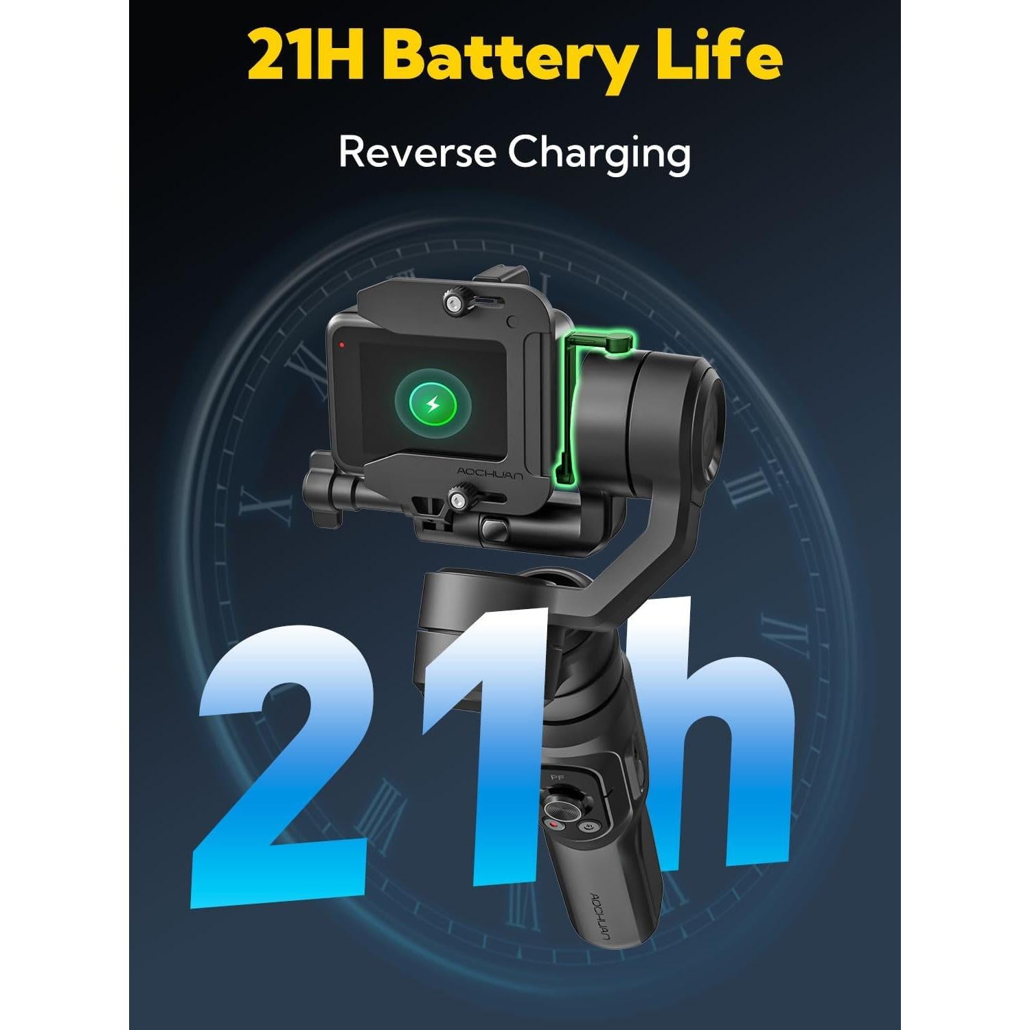 Estabilizador Gimbal AOCHUAN Smart G1 para Cámara de Acción