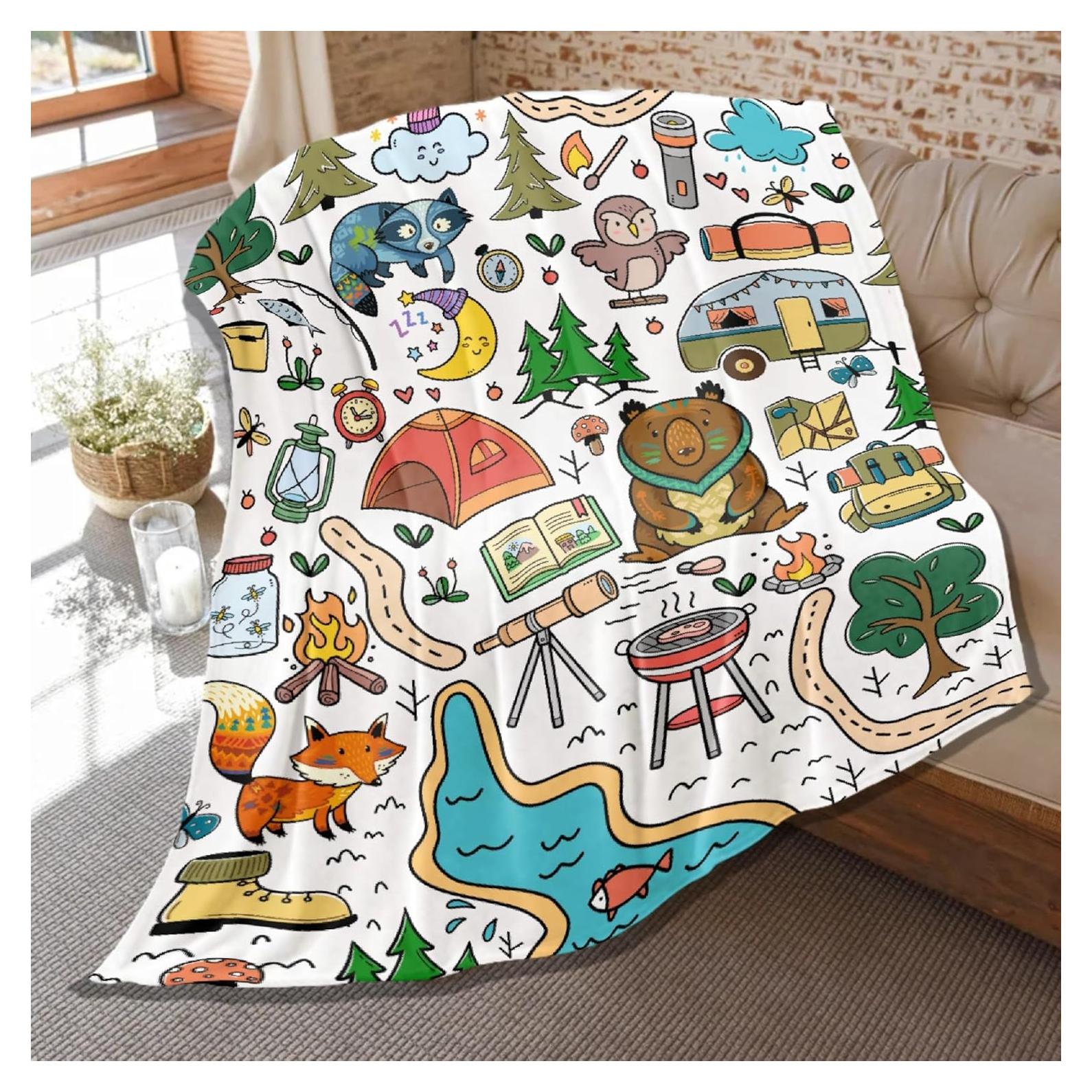 Manta de Camping Vaisravana 127x102cm Franela para Niños