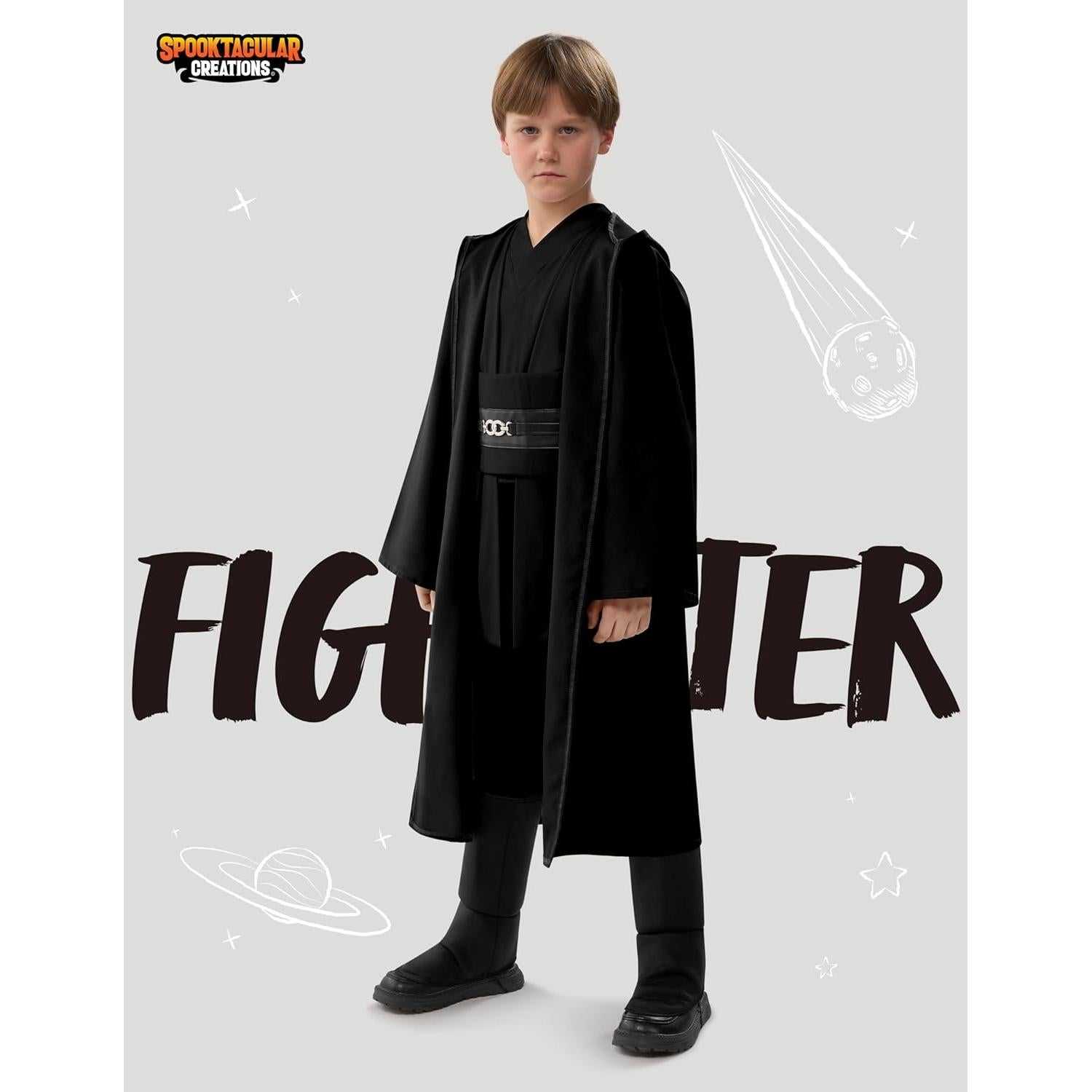 Disfraz de Caballero Infantil Spooktacular Creations - Túnica y Capa