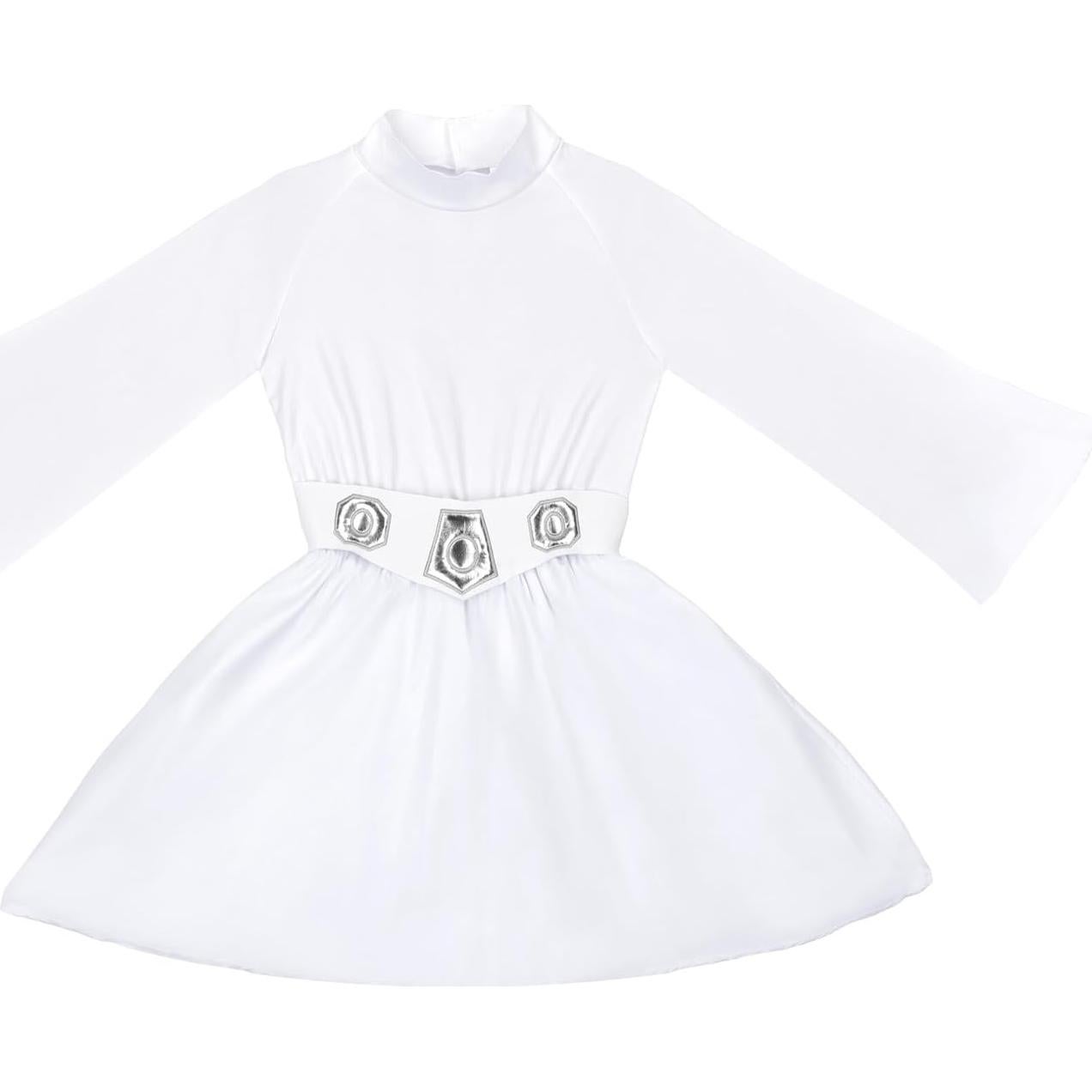 Disfraz de Princesa Leia para Niñas Jazwares - Vestido con Capucha y Peluca