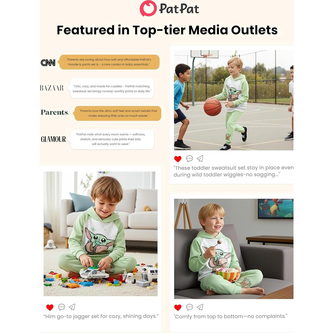 Conjunto Sudadera y Jogger Star Wars Baby Yoda 4-5A