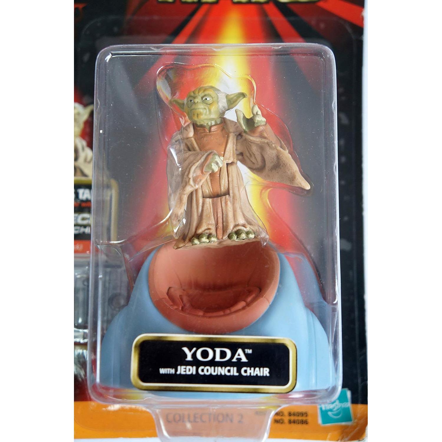 Figura de Acción Yoda con Silla del Consejo Jedi Hasbro 9.5 cm