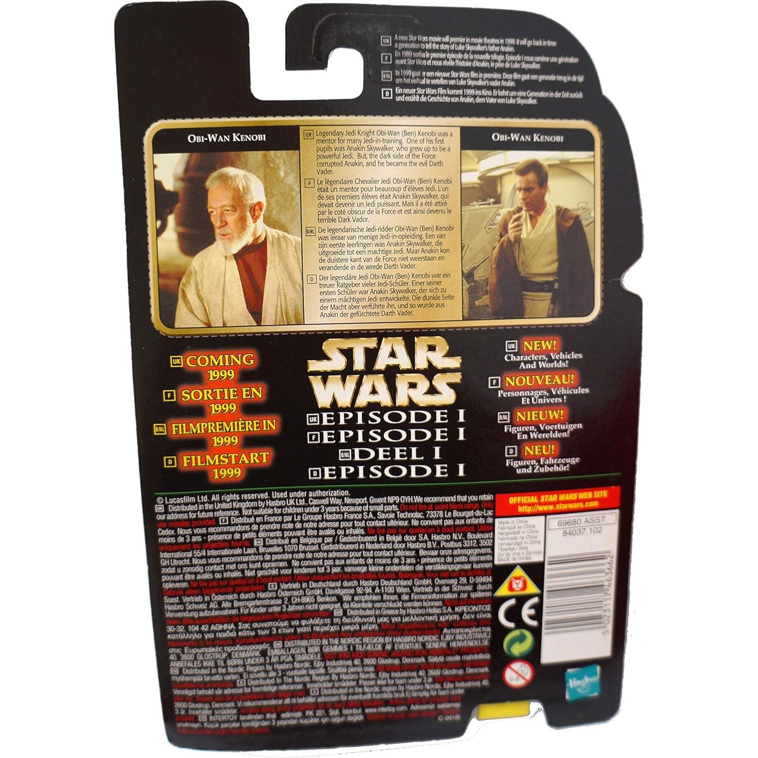 Figura Obi Wan Kenobi Star Wars Poder de la Fuerza 9.5 cm