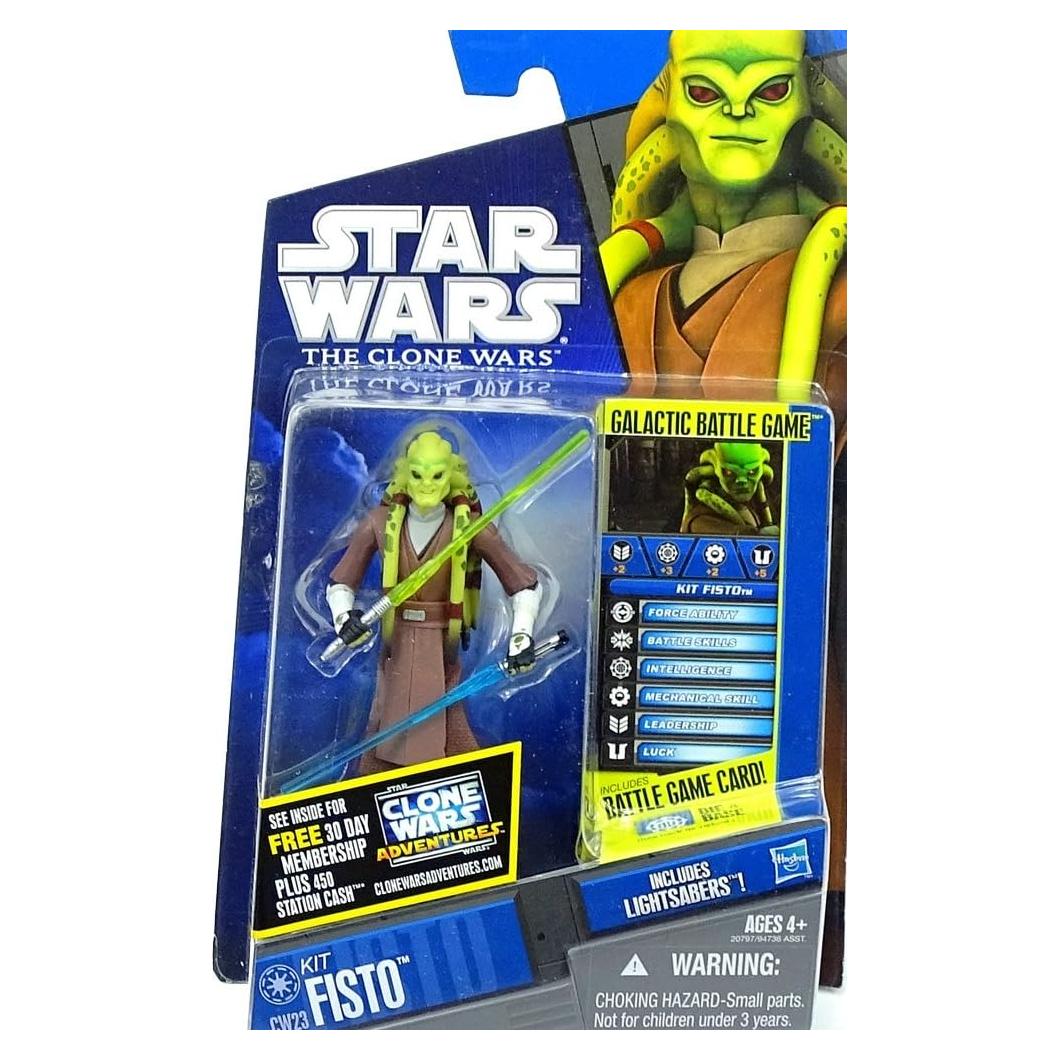 Figura de Acción Star Wars Clone Wars Hasbro Kit Fisto 9.5 cm