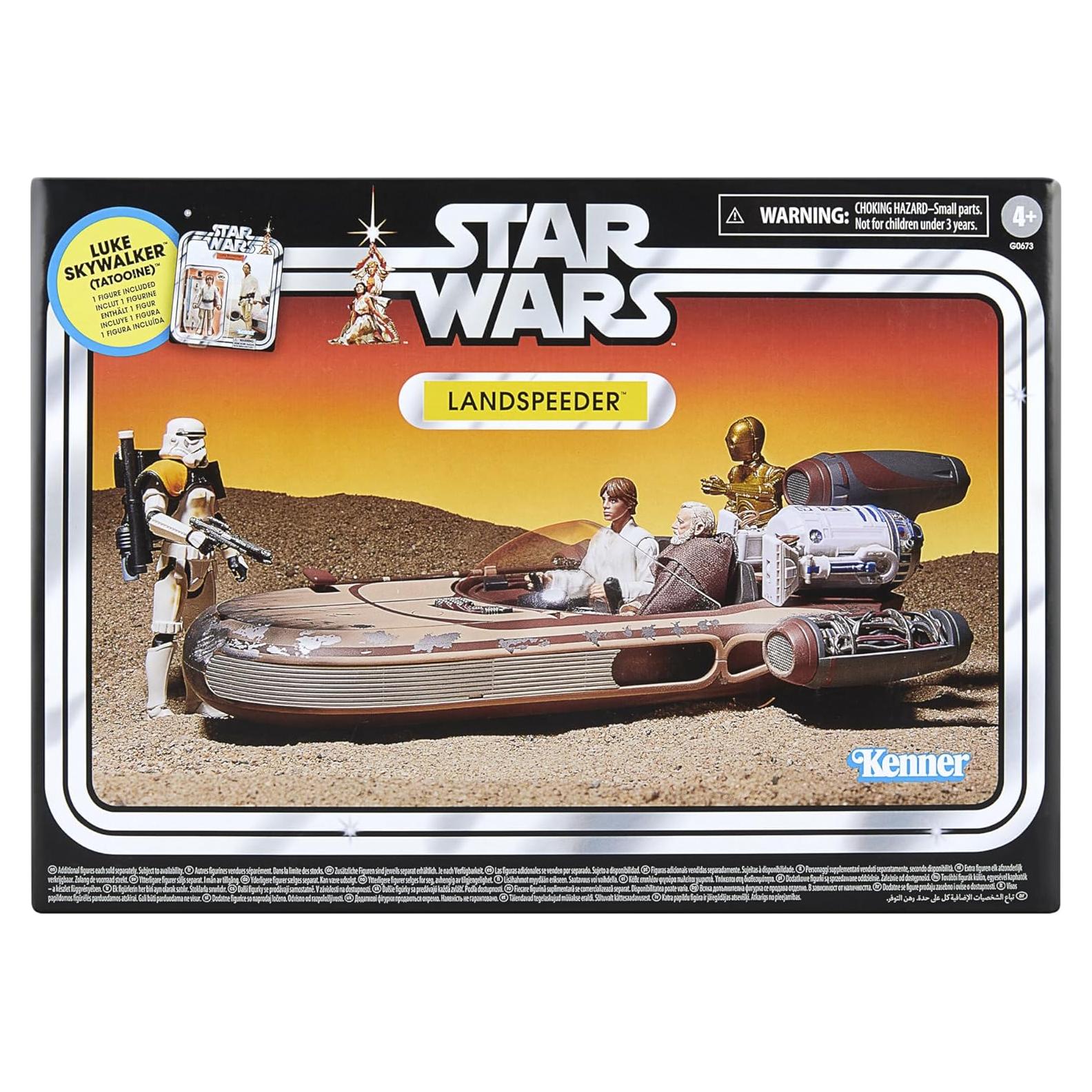 Vehículo Landspeeder con Figura de Luke Skywalker 9.5 cm - Star Wars