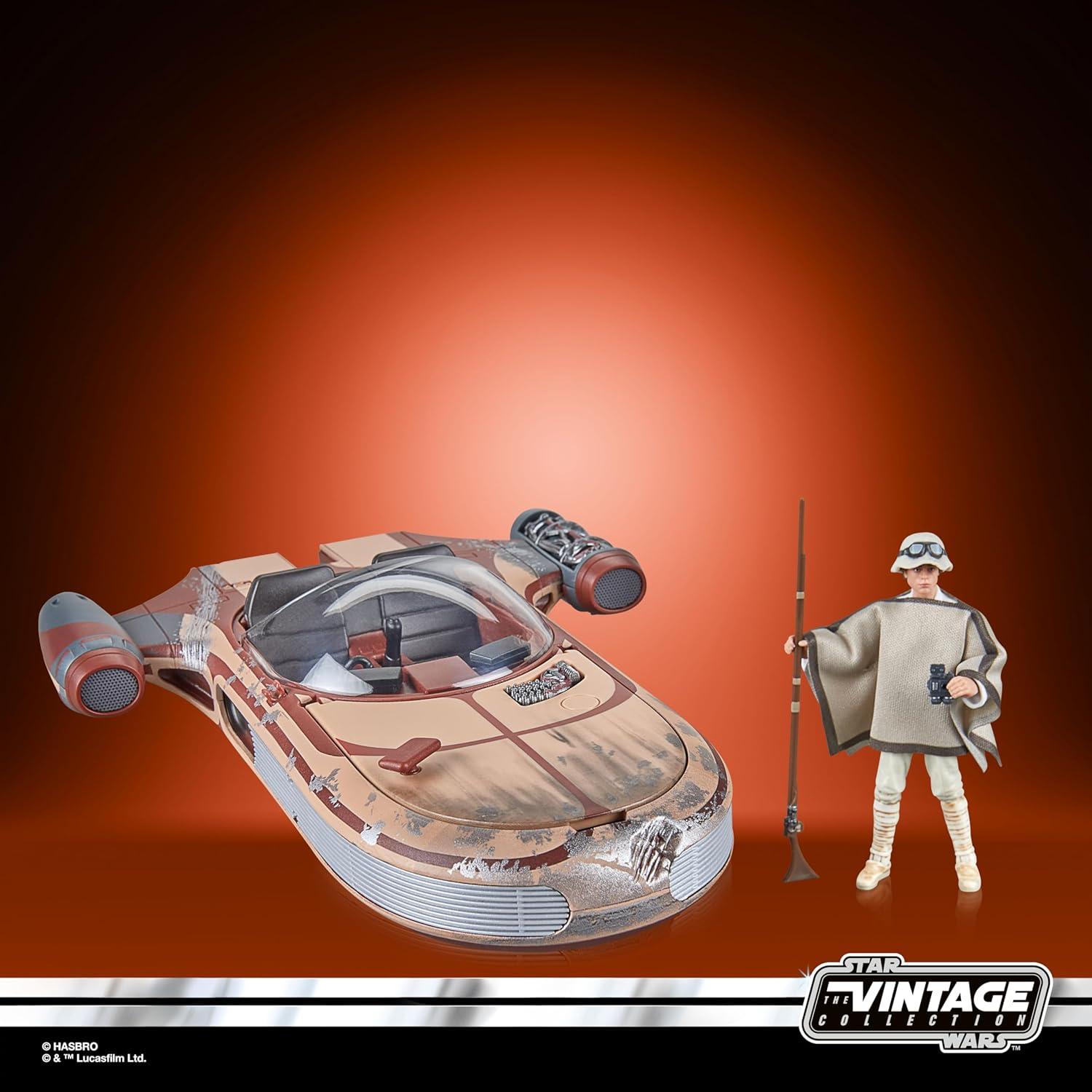 Vehículo Landspeeder con Figura de Luke Skywalker 9.5 cm - Star Wars