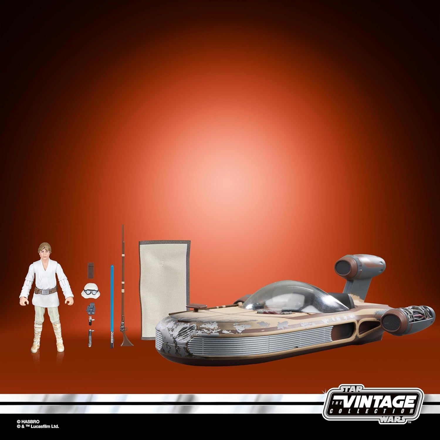 Vehículo Landspeeder con Figura de Luke Skywalker 9.5 cm - Star Wars