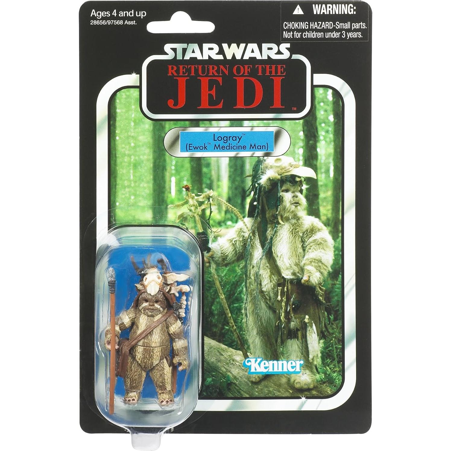 Figura de Acción Vintage Star Wars Logray 9 cm con Accesorios