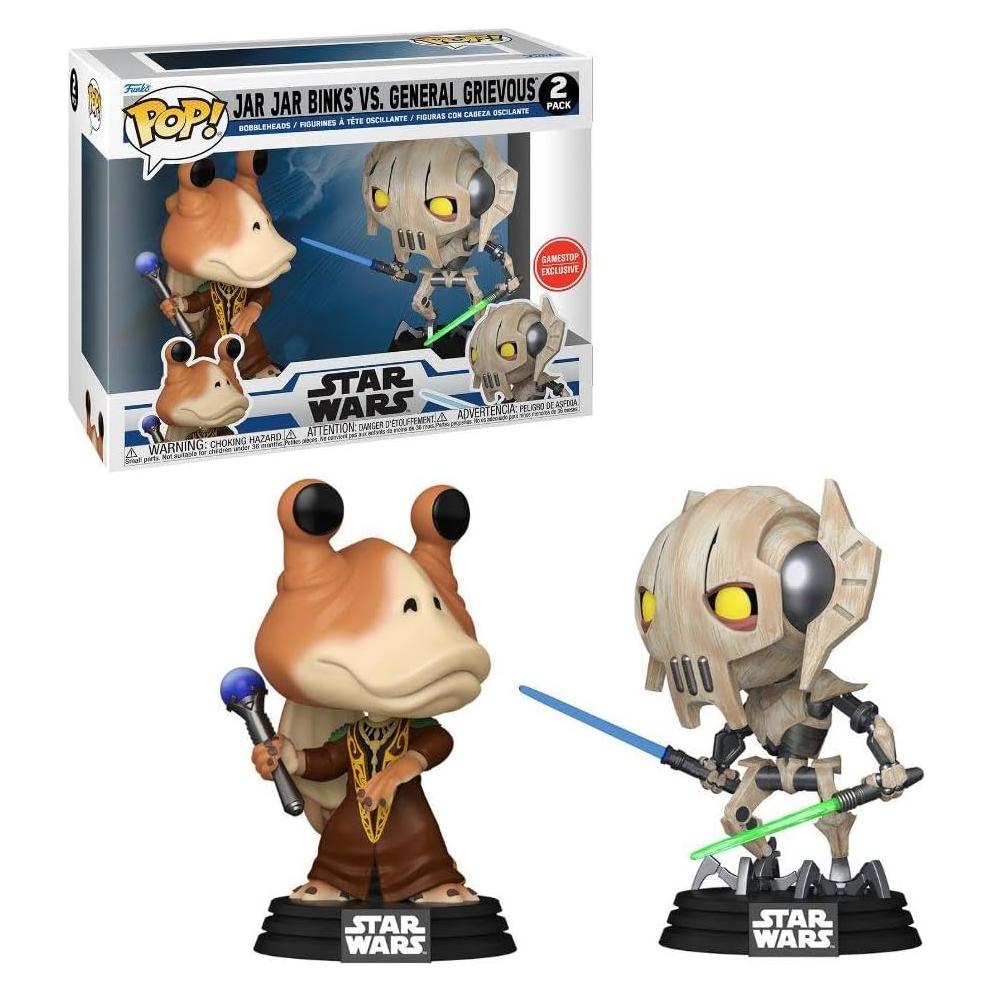 Funko Pop! Star Wars Jar Jar Binks vs General Grievous 2-Pack