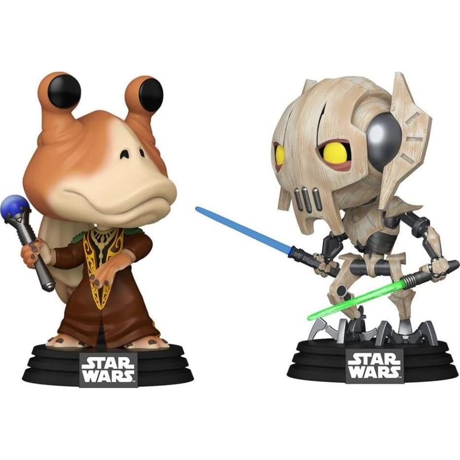 Funko Pop! Star Wars Jar Jar Binks vs General Grievous 2-Pack