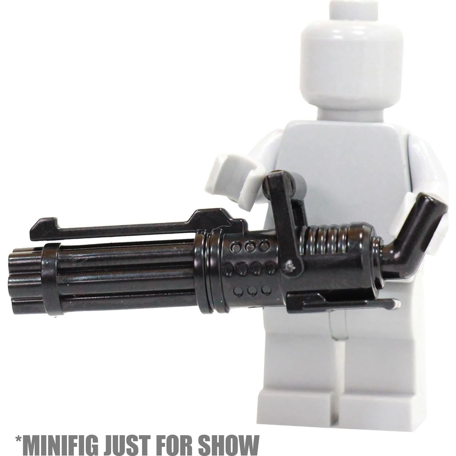 Paquete de 10 Blasters Minigun Z6 BrickTactical para Minifiguras