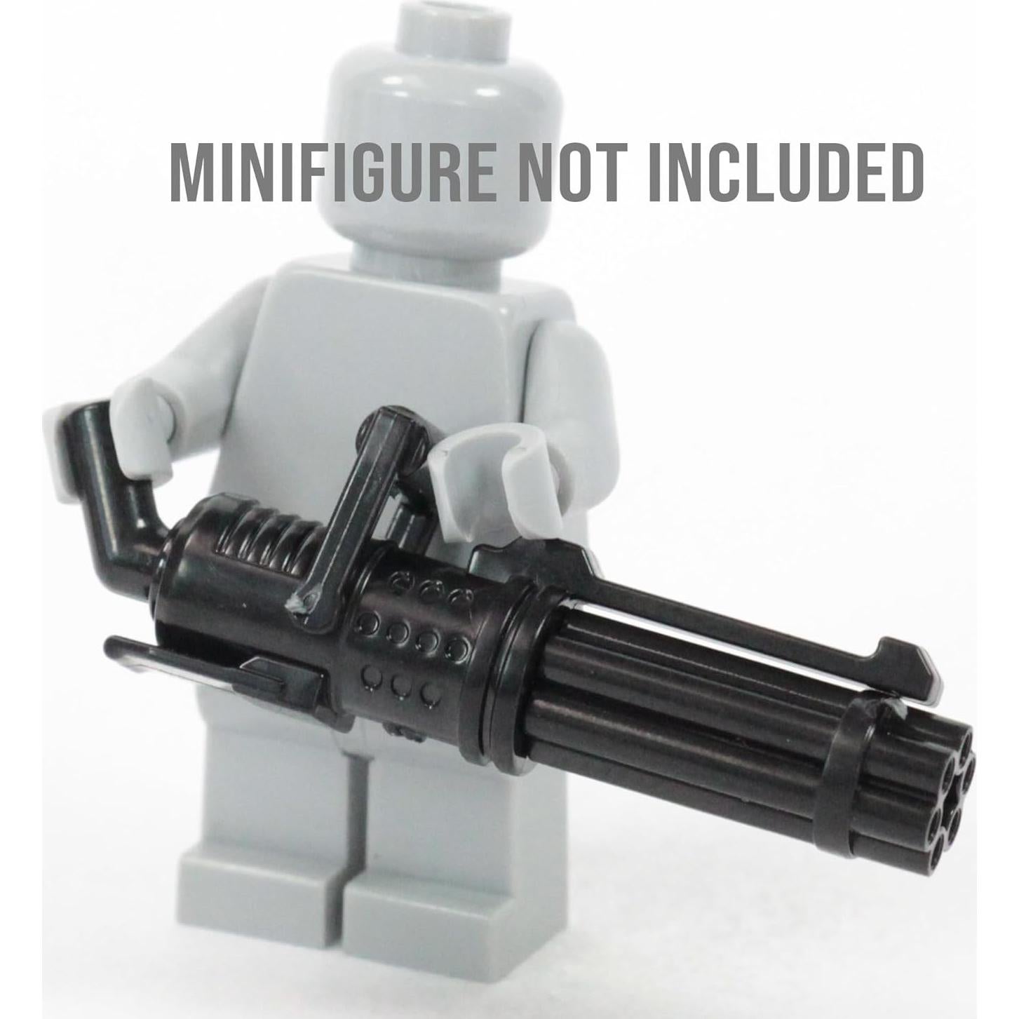 Paquete de 10 Blasters Minigun Z6 BrickTactical para Minifiguras
