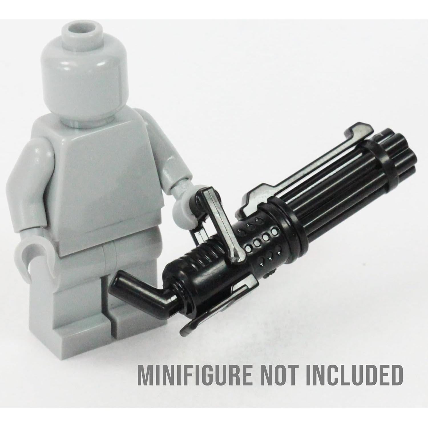 Paquete de 10 Blasters Minigun Z6 BrickTactical para Minifiguras