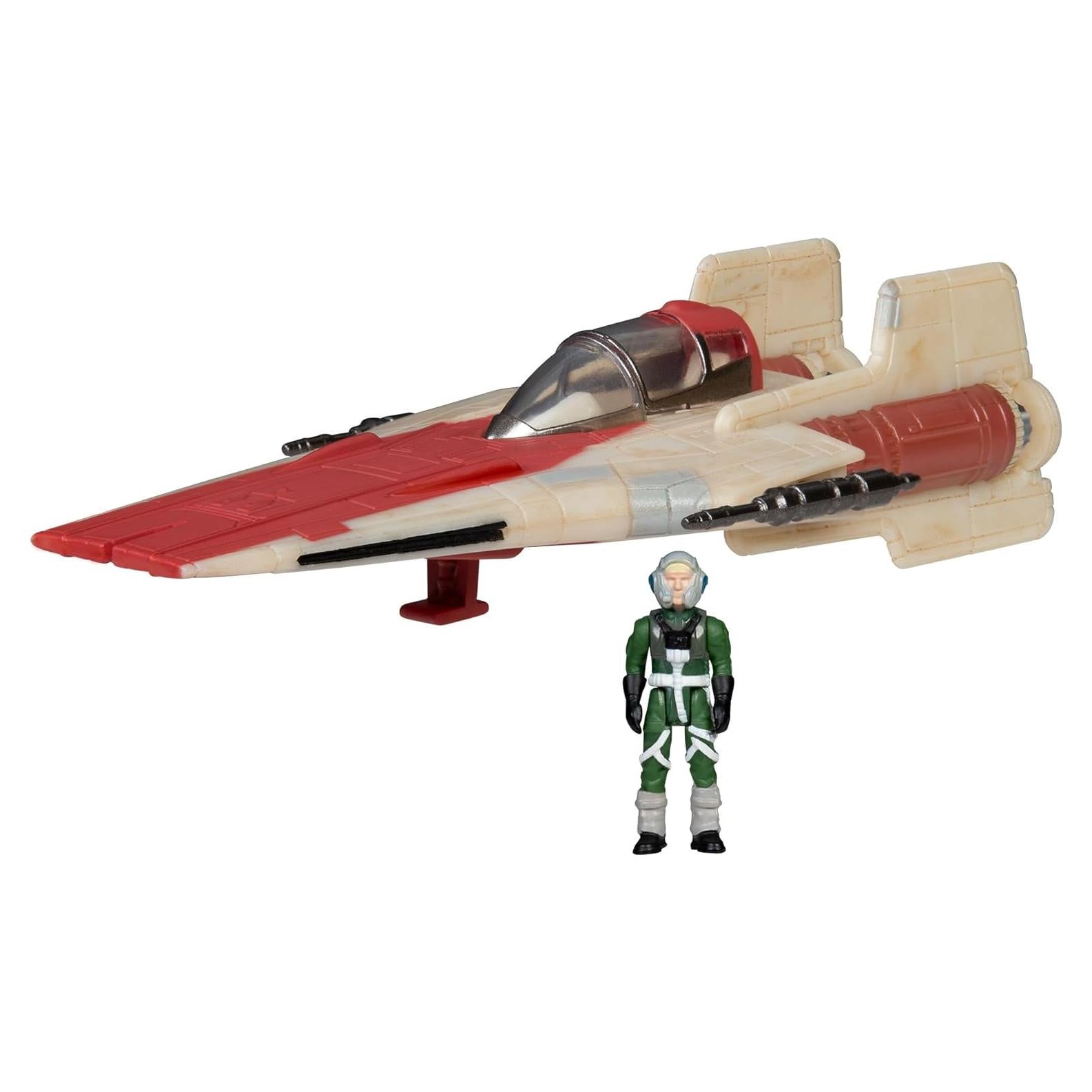 Vehículo A-Wing Star Wars Micro Galaxy 17 cm con Figura 2.5 cm