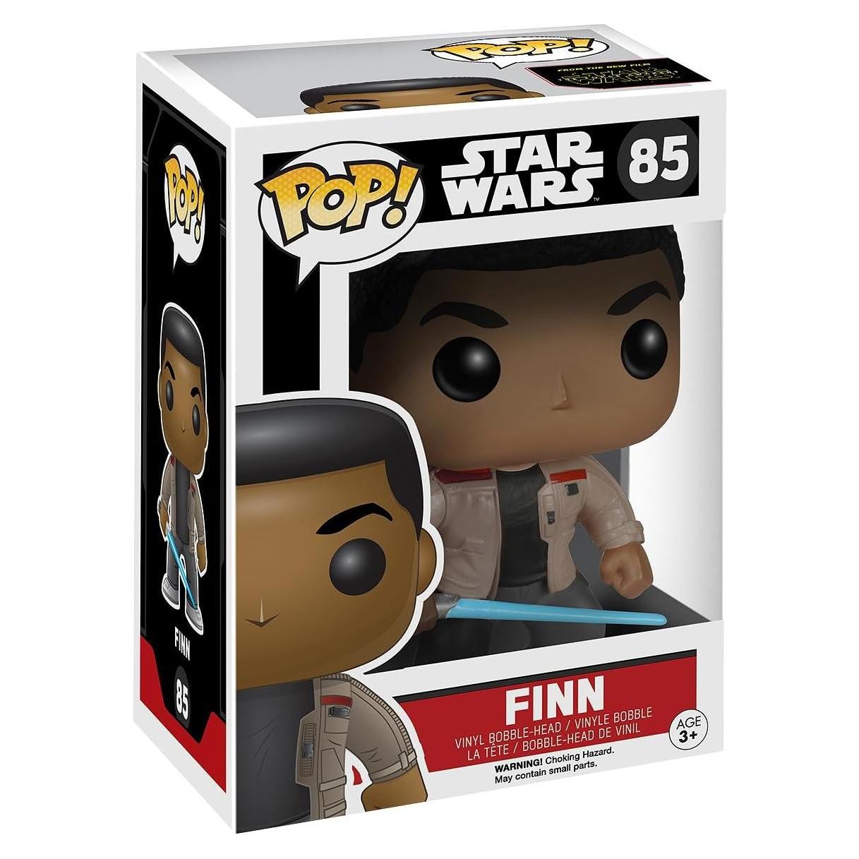 Funko Pop Star Wars Finn con Sable de Luz Azul No. 85
