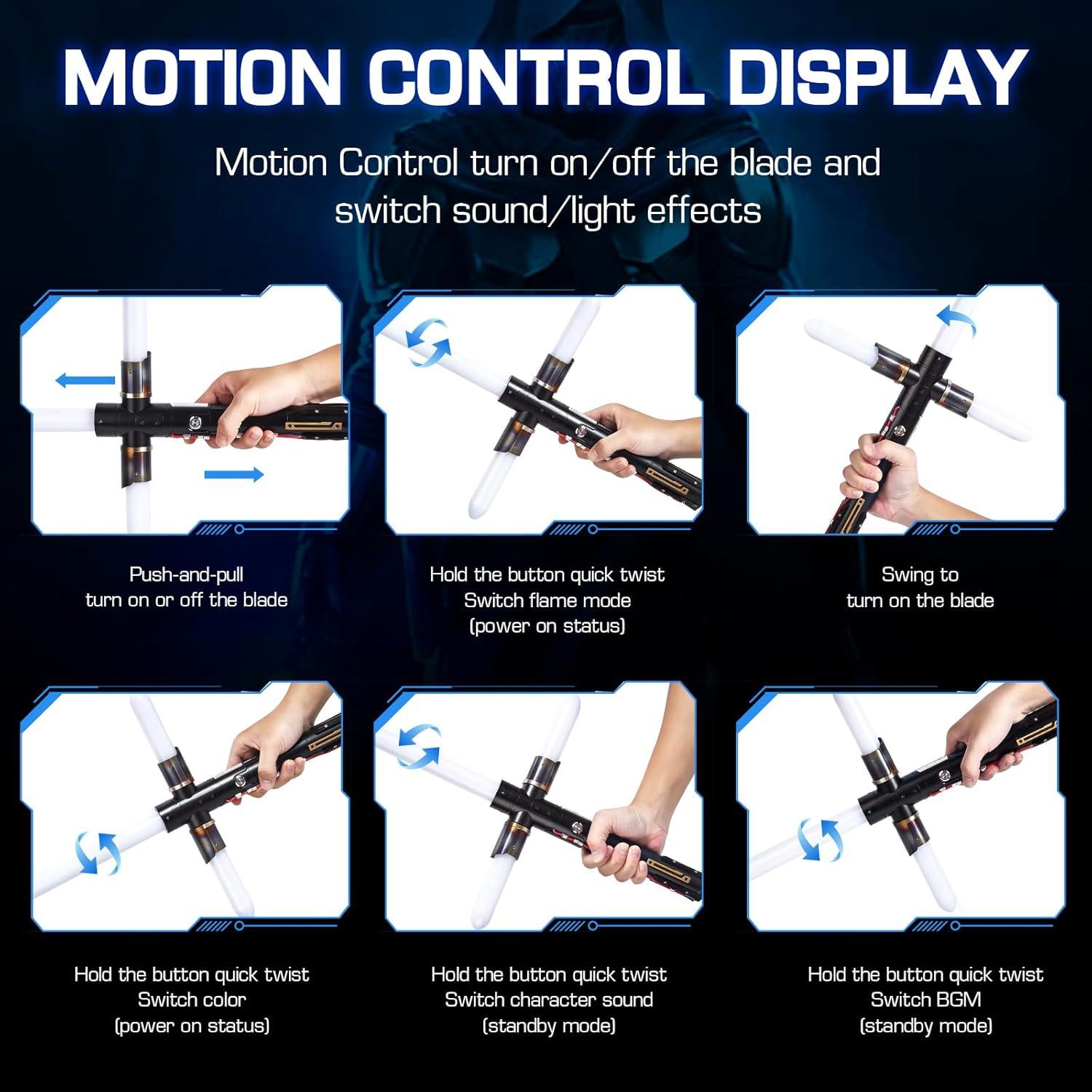 Sable de Luz Galidraan 12 Colores RGB Control Movimiento