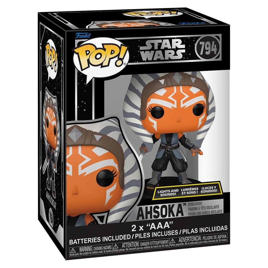 Figura Funko Pop! Ahsoka Star Wars 12.2 cm con Luces y Sonidos