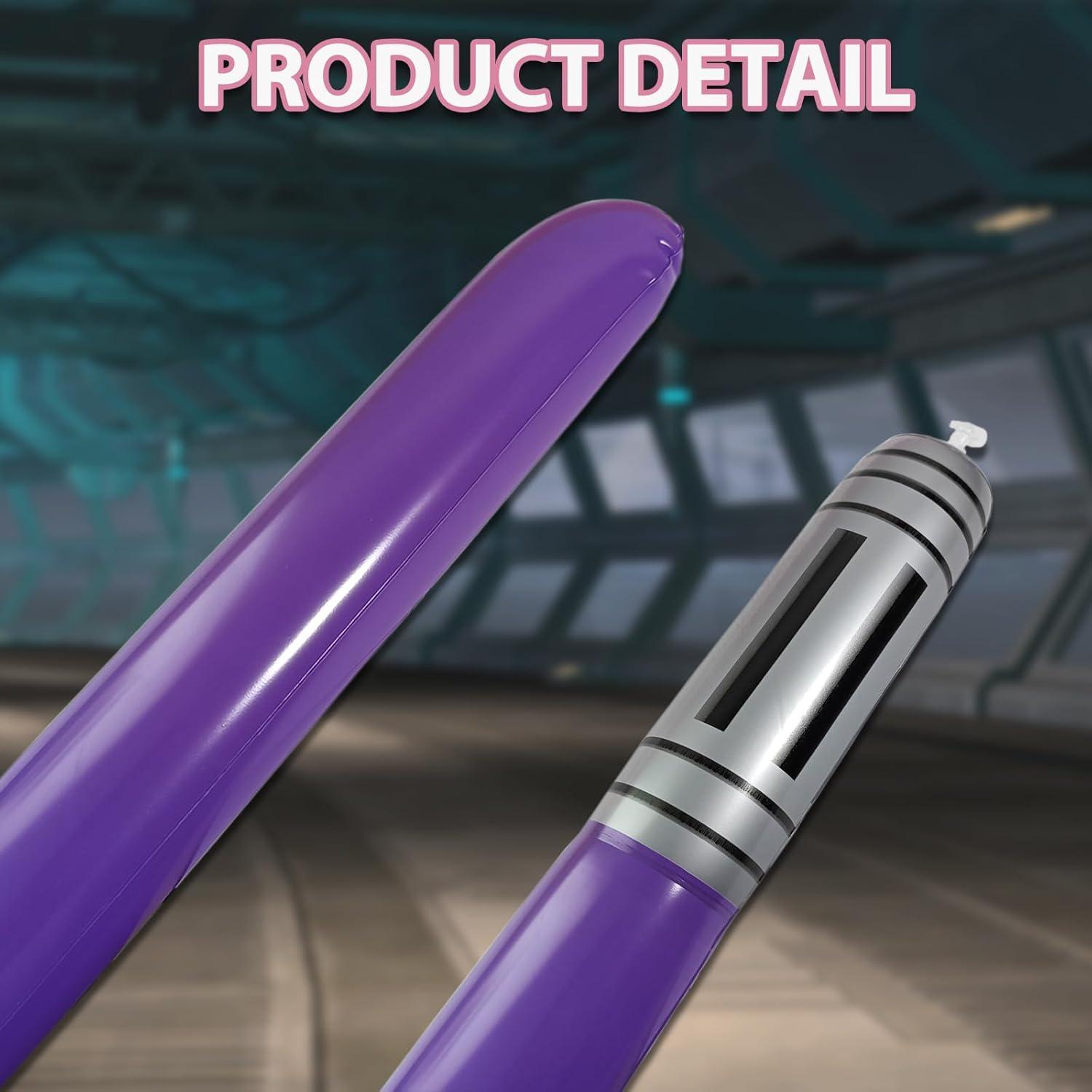 6 Espadas de Luz Inflables para Fiesta Temática de Estrellas