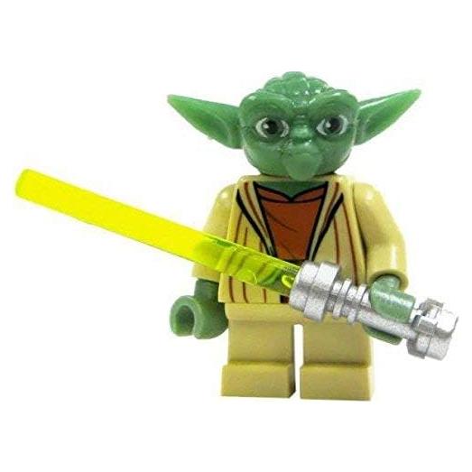 Minifigura LEGO Star Wars Yoda con Sable de Luz