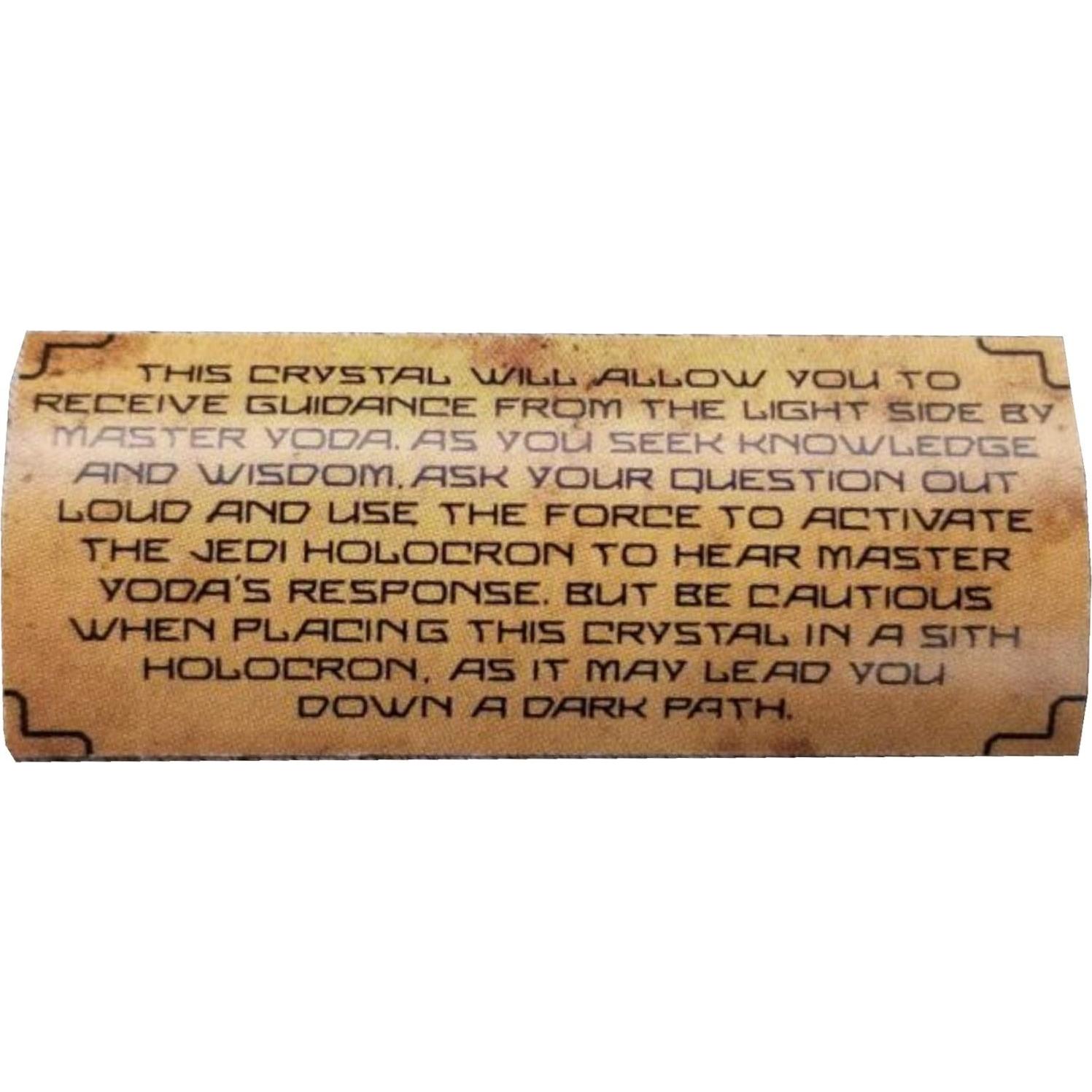 Cristal Kyber Verde Star Wars Galaxy's Edge - Yoda