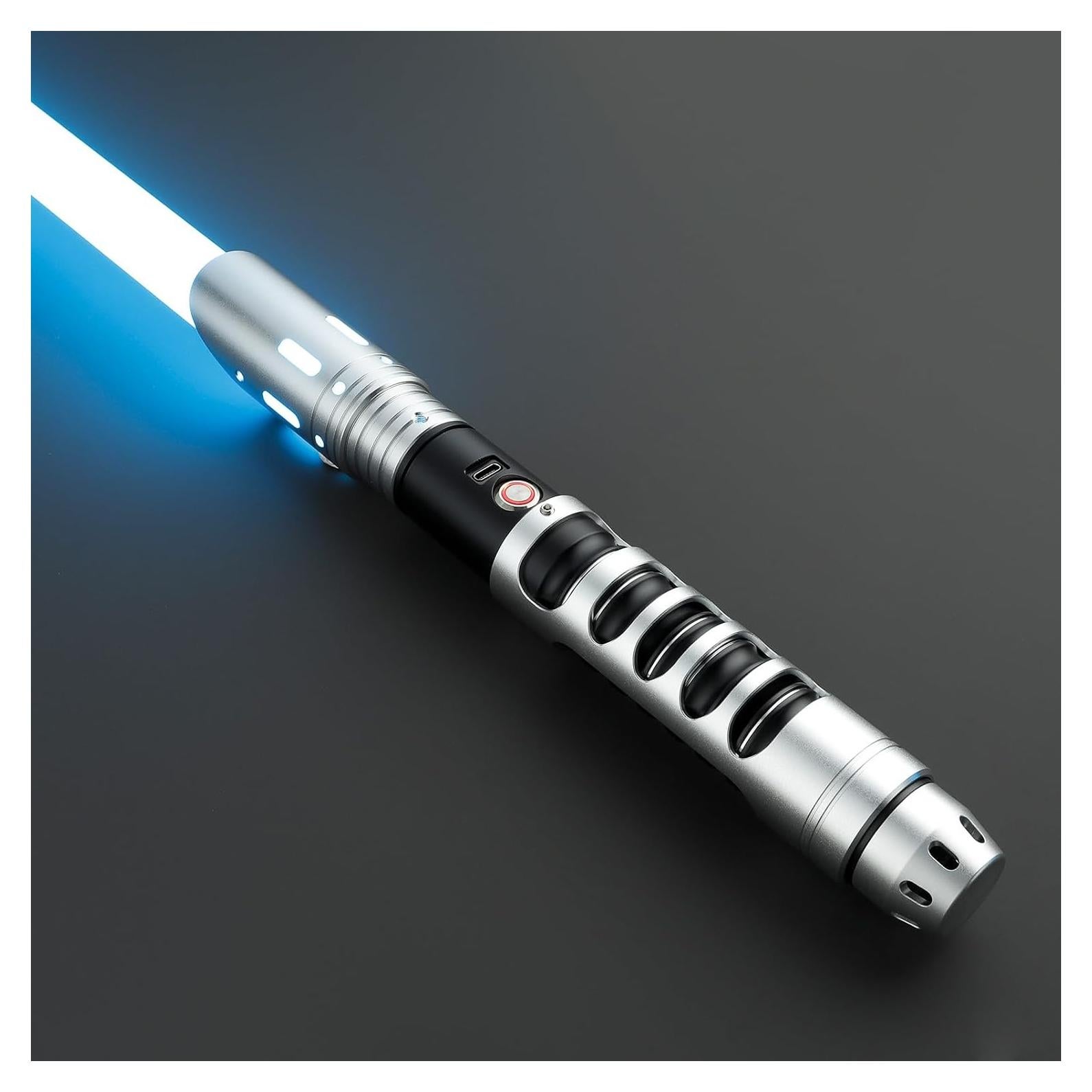 Sable de Luz Dueling CVCBSER RGB-X Plata 92 cm 15 Colores 12 Sonidos