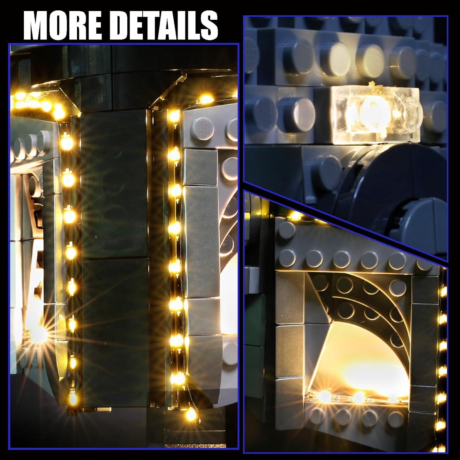 Kit de Luz LED Flashebrick para Casco Lego Mandalorian 75328