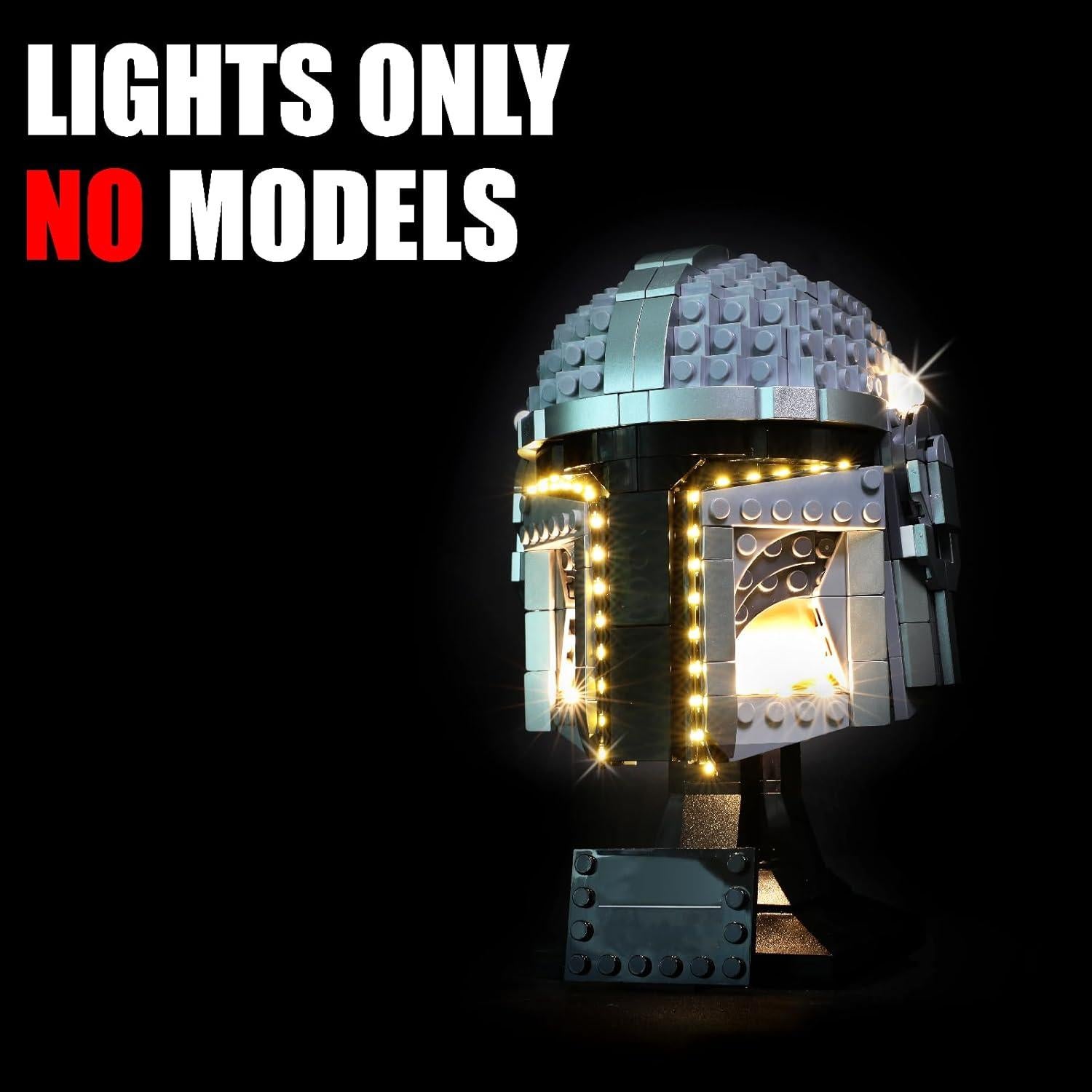 Kit de Luz LED Flashebrick para Casco Lego Mandalorian 75328