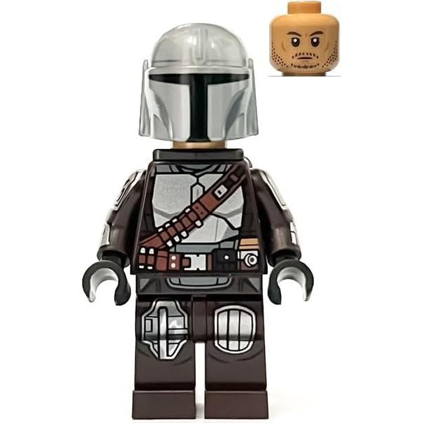 Minifigura LEGO Star Wars Mandaloriano Din Djarin con Sable Oscuro