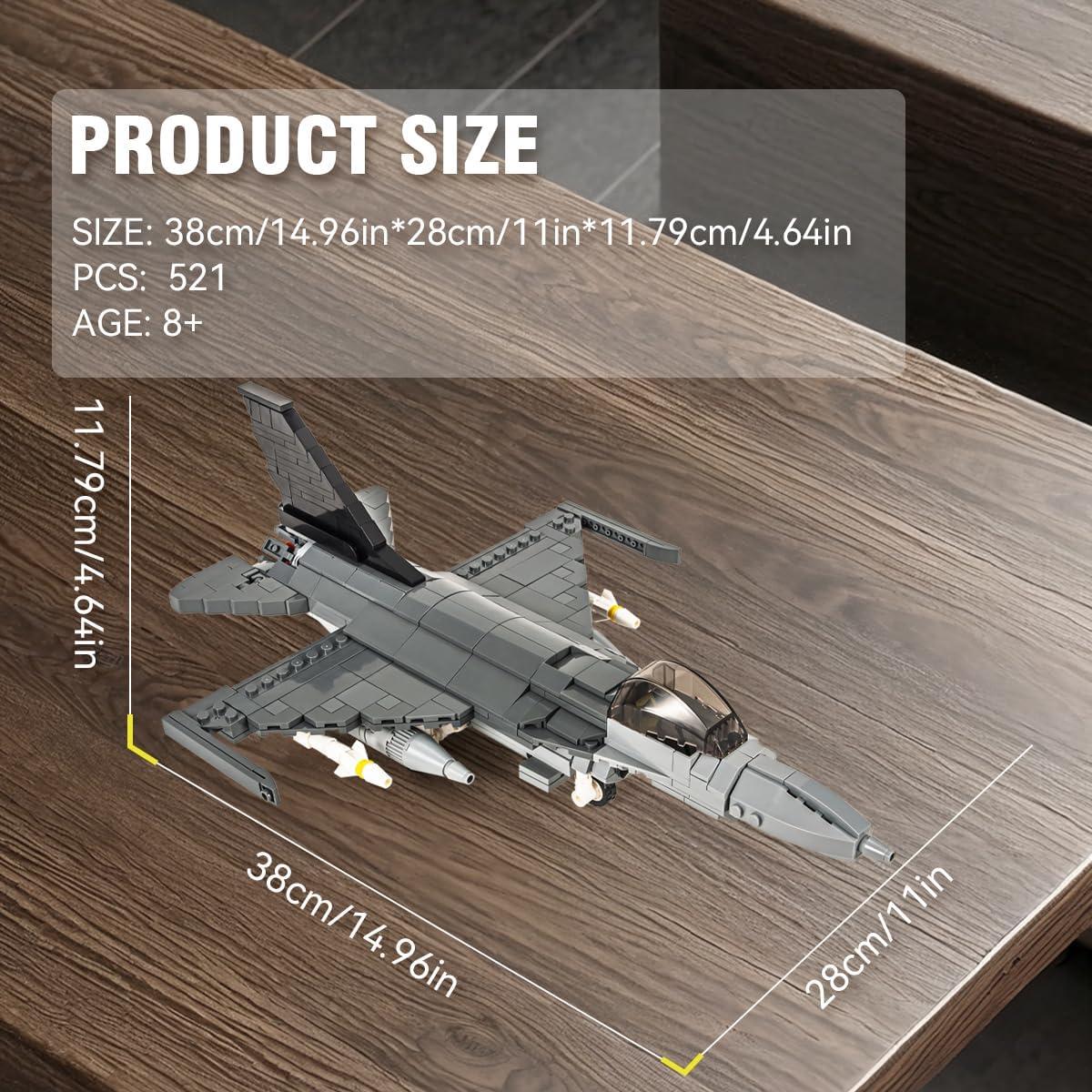 Set de Bloques de Construcción DAHONPA F-16 Halcón 520 Piezas