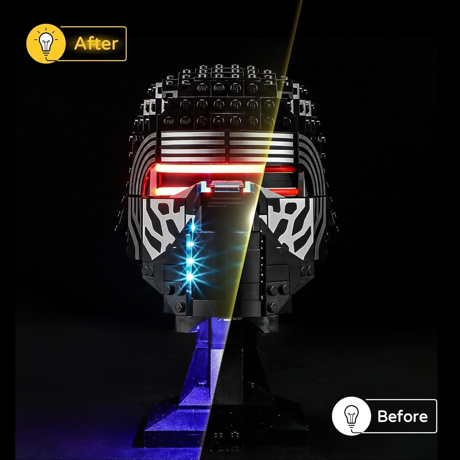 Kit de Luz LED YEABRICKS para Casco Kylo Ren Star Wars