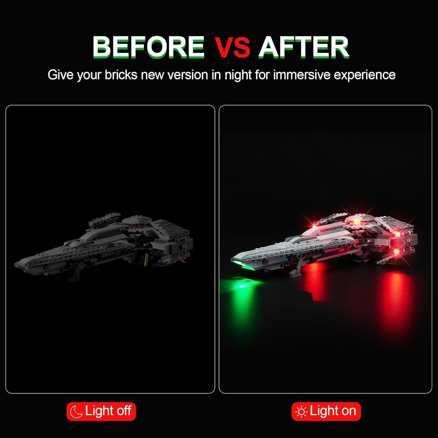 Kit de Iluminación LED DALDED para Lego Star Wars 75383