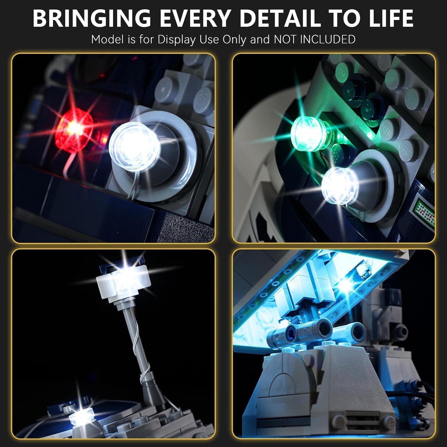 Kit de Luz LED BrickSoul 75379 para LEGO R2-D2 - Táctil