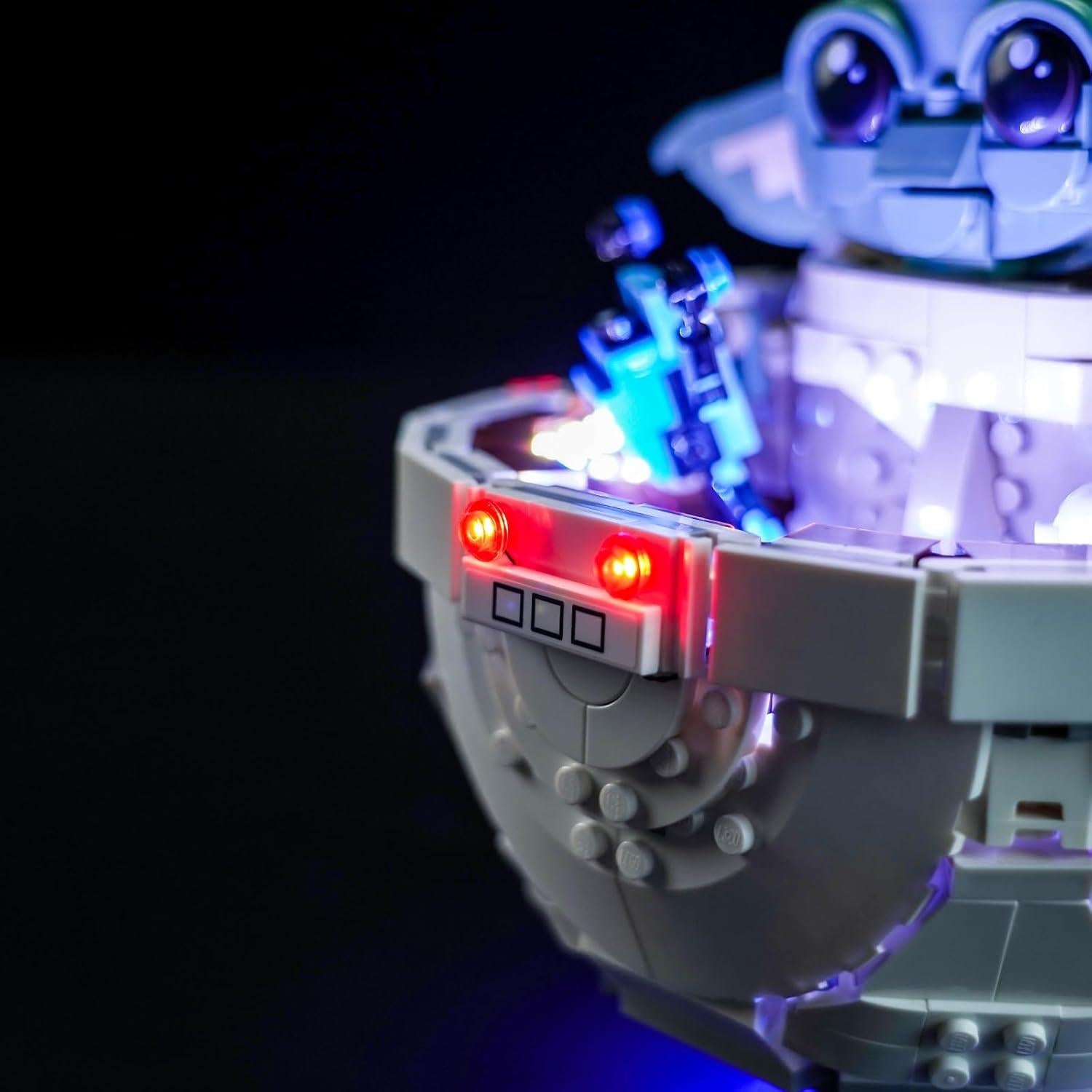 Kit de Luz LED Hilighting para Lego Grogu con Pram Flotante