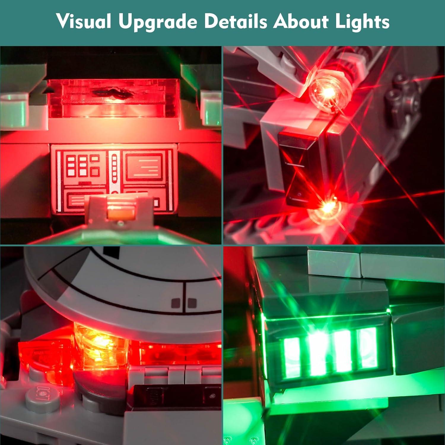 Kit de Luz LED LocoLee para LEGO Infiltrador Sith 75383