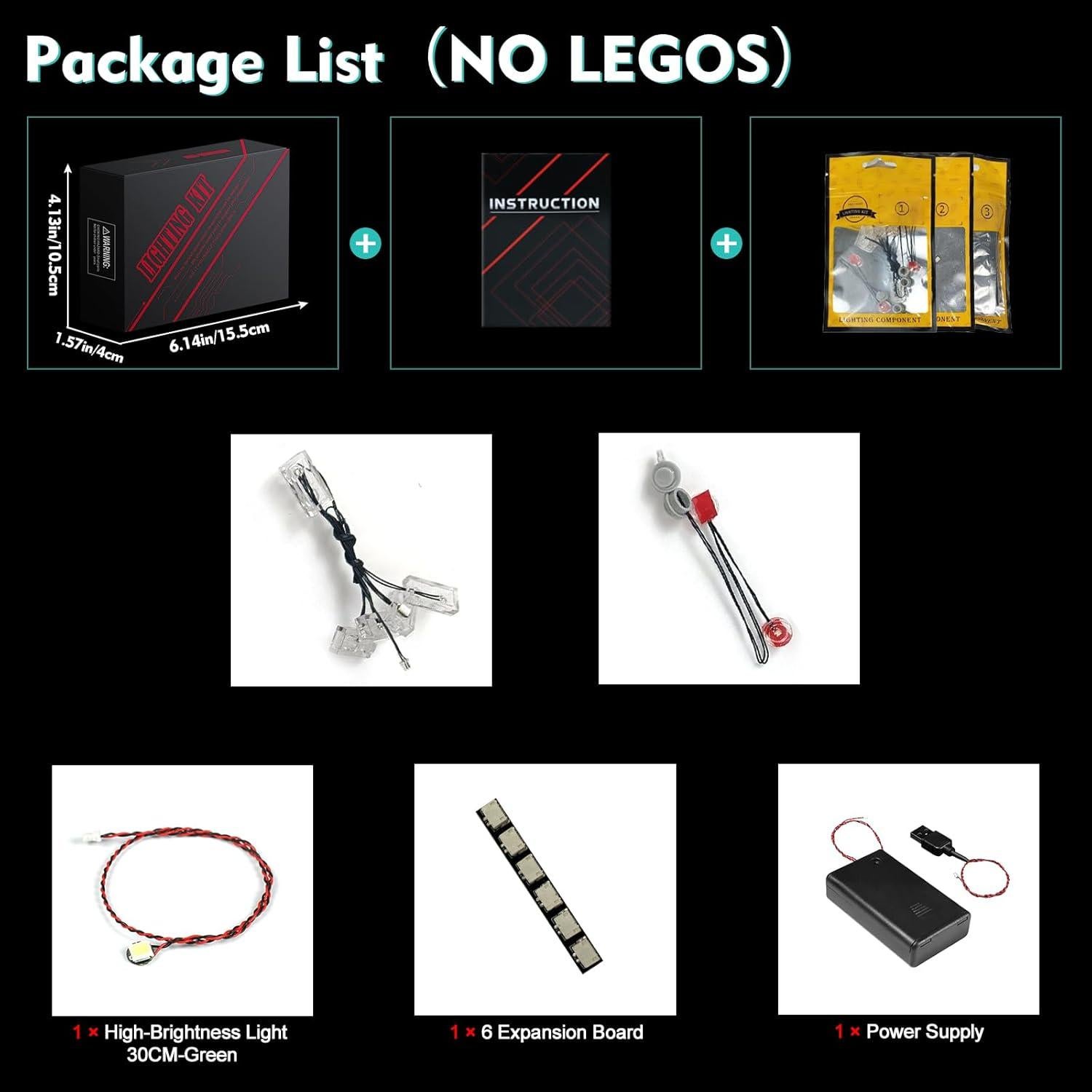 Kit de Luz LED LocoLee para LEGO Infiltrador Sith 75383
