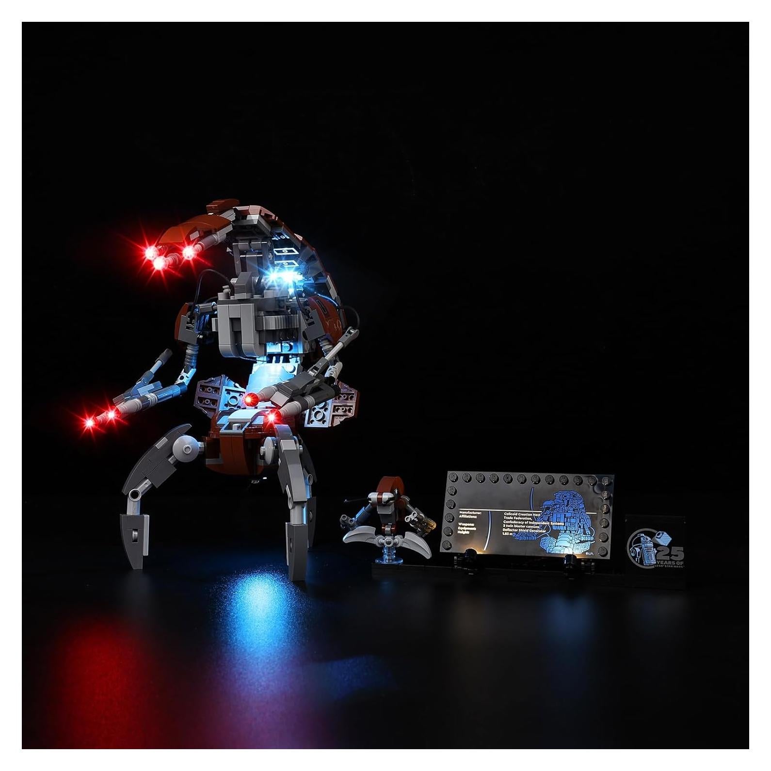 Kit de Luz LED Kyglaring para Lego 75381 Droideka - Iluminación USB