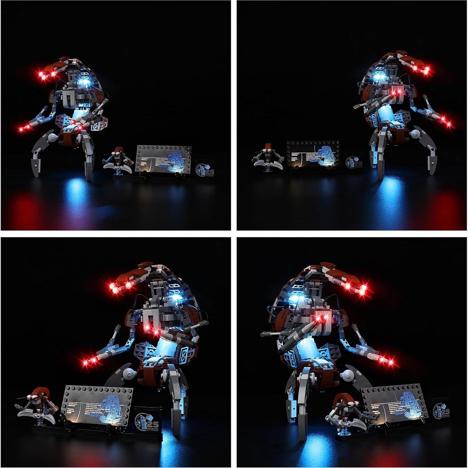 Kit de Luz LED Kyglaring para Lego 75381 Droideka - Iluminación USB