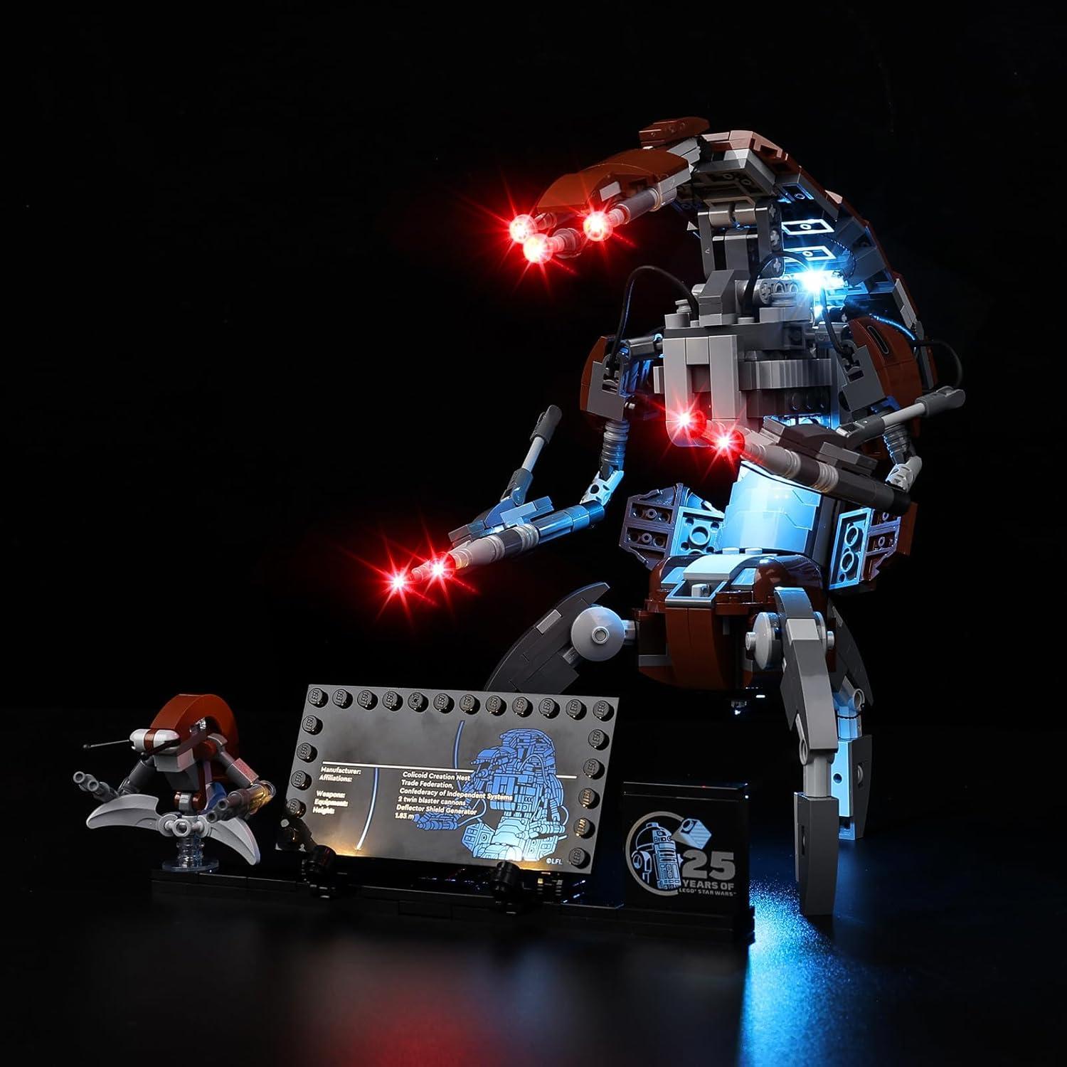 Kit de Luz LED Kyglaring para Lego 75381 Droideka - Iluminación USB