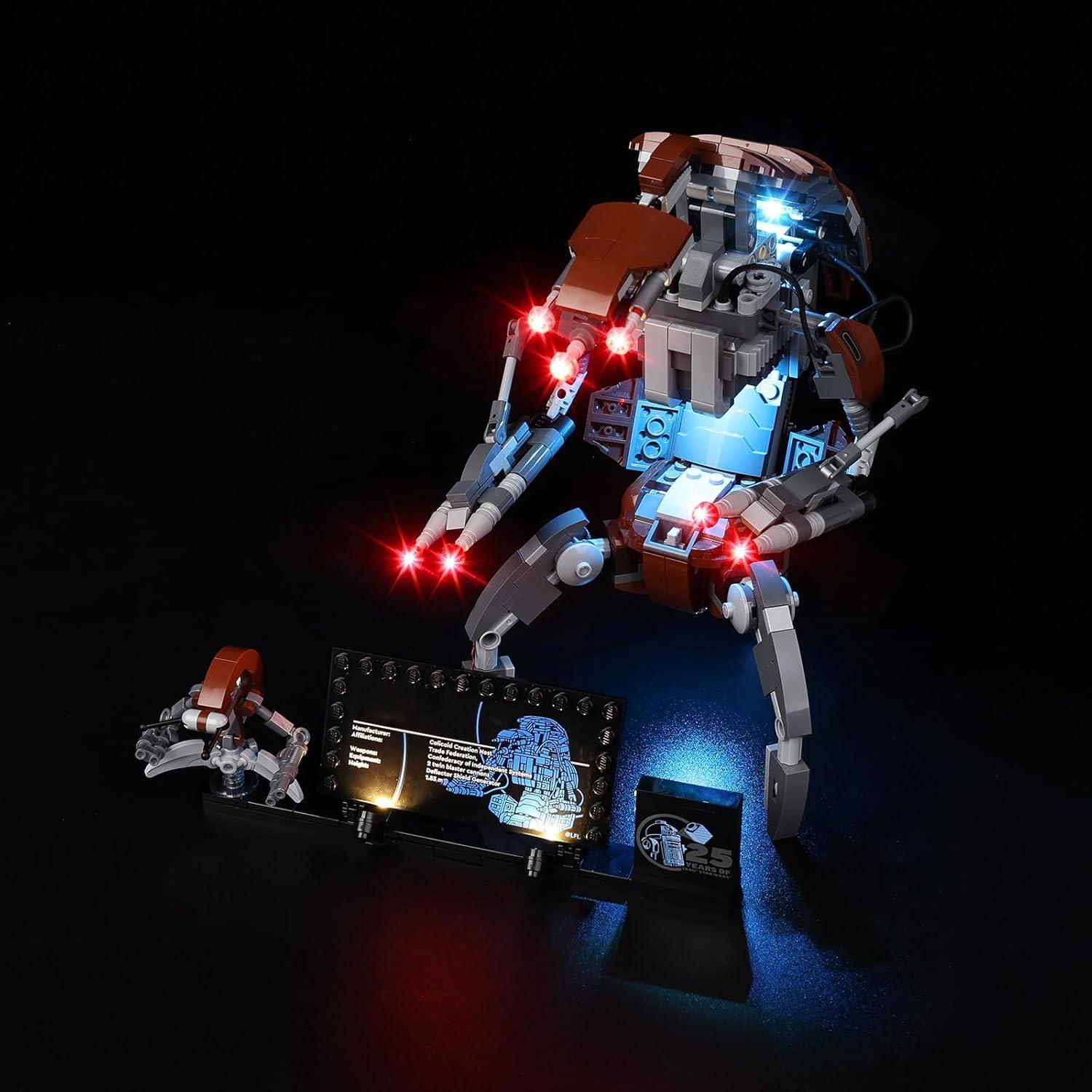 Kit de Luz LED Kyglaring para Lego 75381 Droideka - Iluminación USB