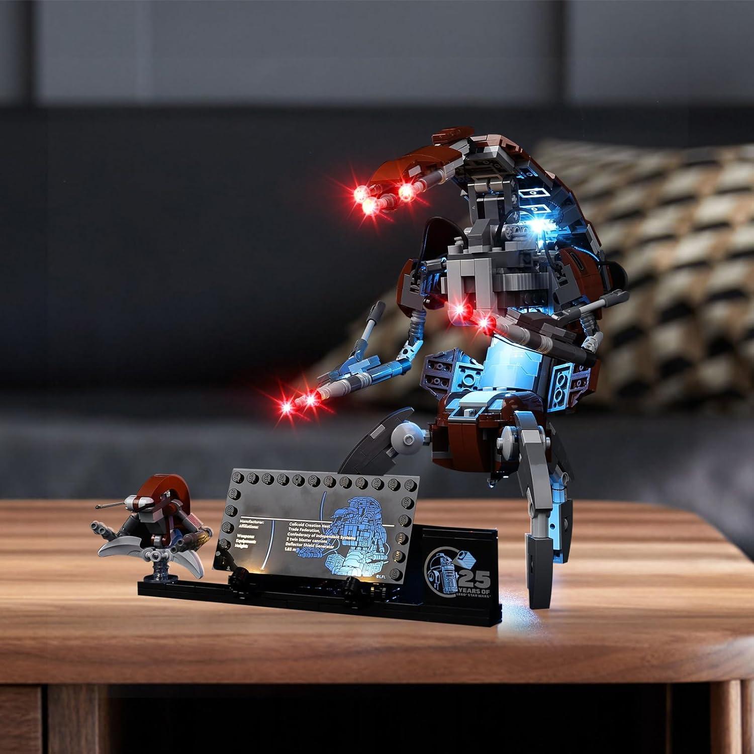 Kit de Luz LED Kyglaring para Lego 75381 Droideka - Iluminación USB