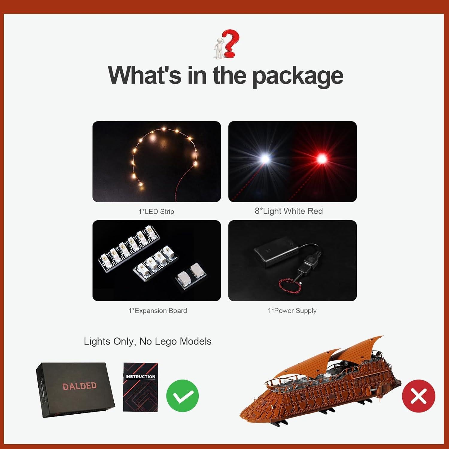 Kit de Luz LED DALDED para Lego Star Wars 75397 - Iluminación DIY