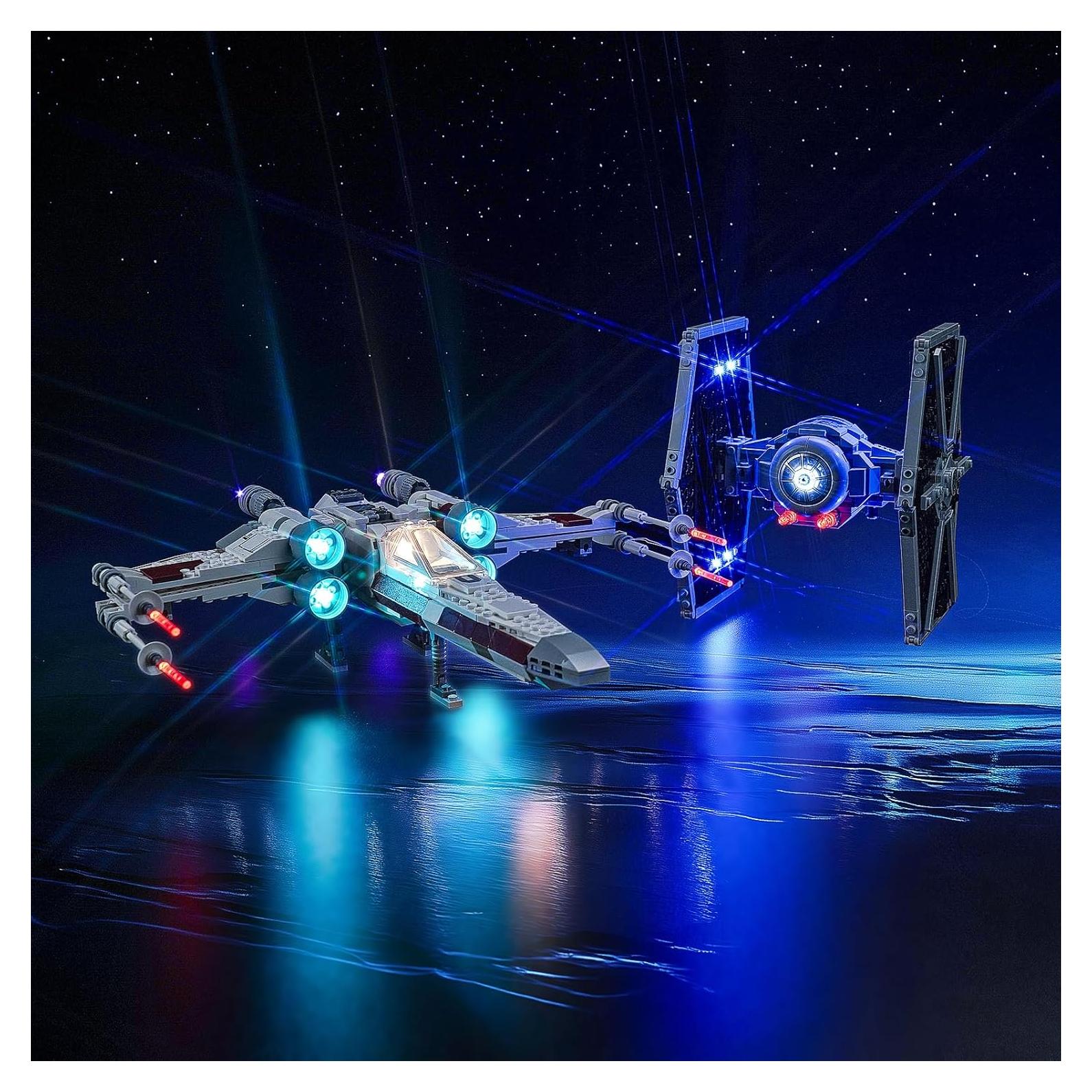 Kit de Iluminación LED Brickshining para Lego TIE Fighter & X-Wing 75393