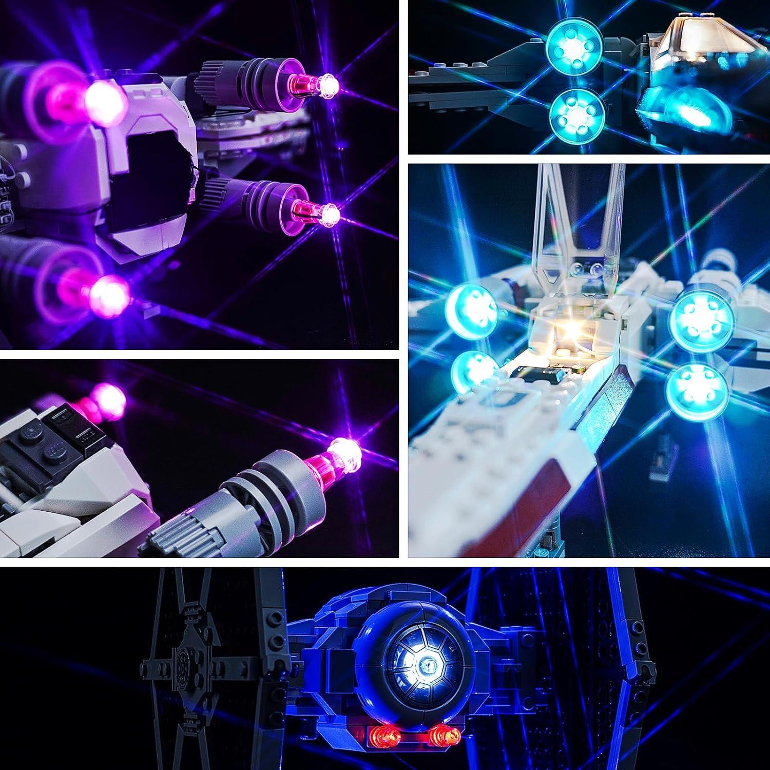 Kit de Iluminación LED Brickshining para Lego TIE Fighter & X-Wing 75393